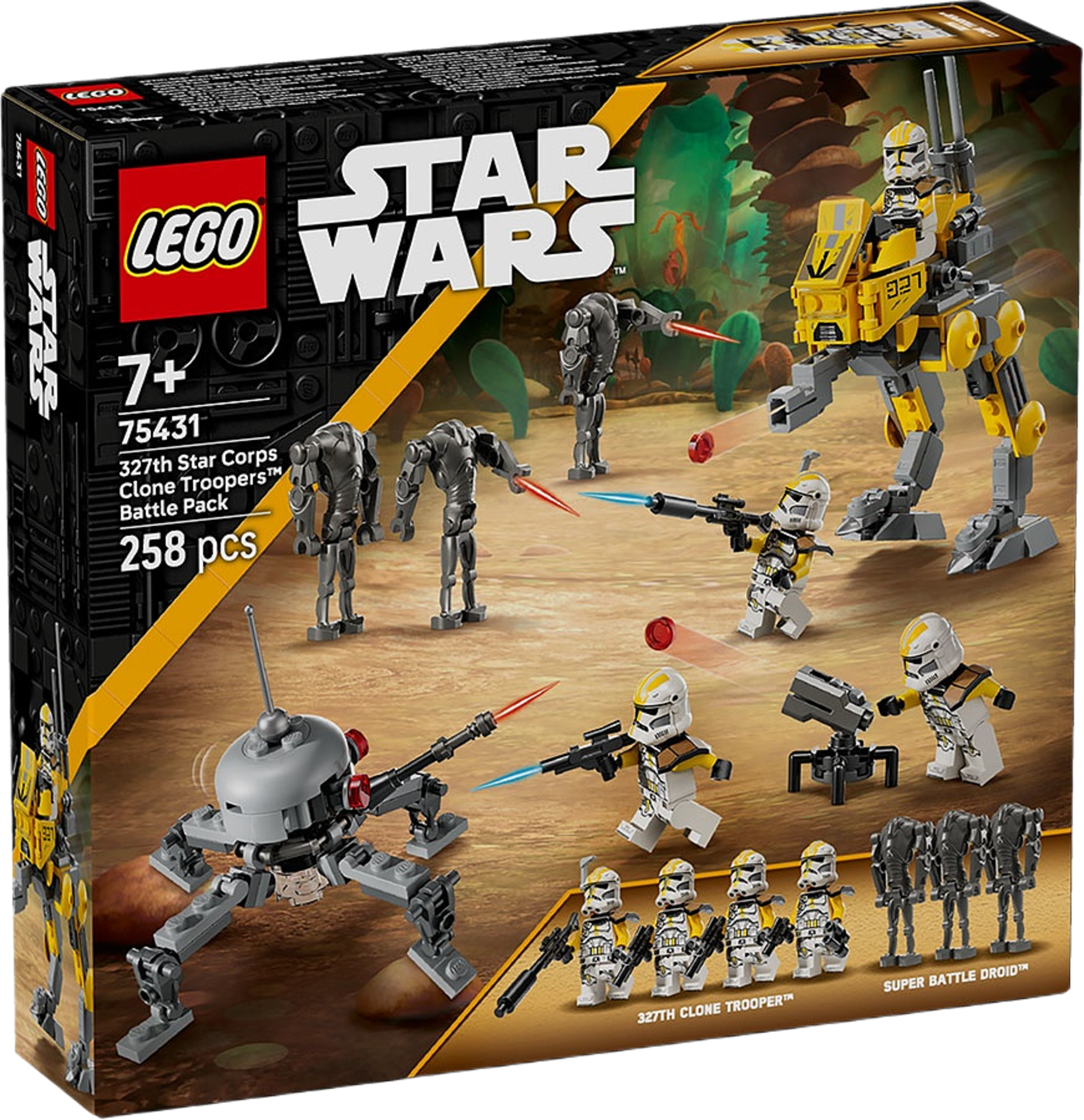 Star Wars: 327th Clone Troopers™ Battle Pack Set 75431, från LEGO.