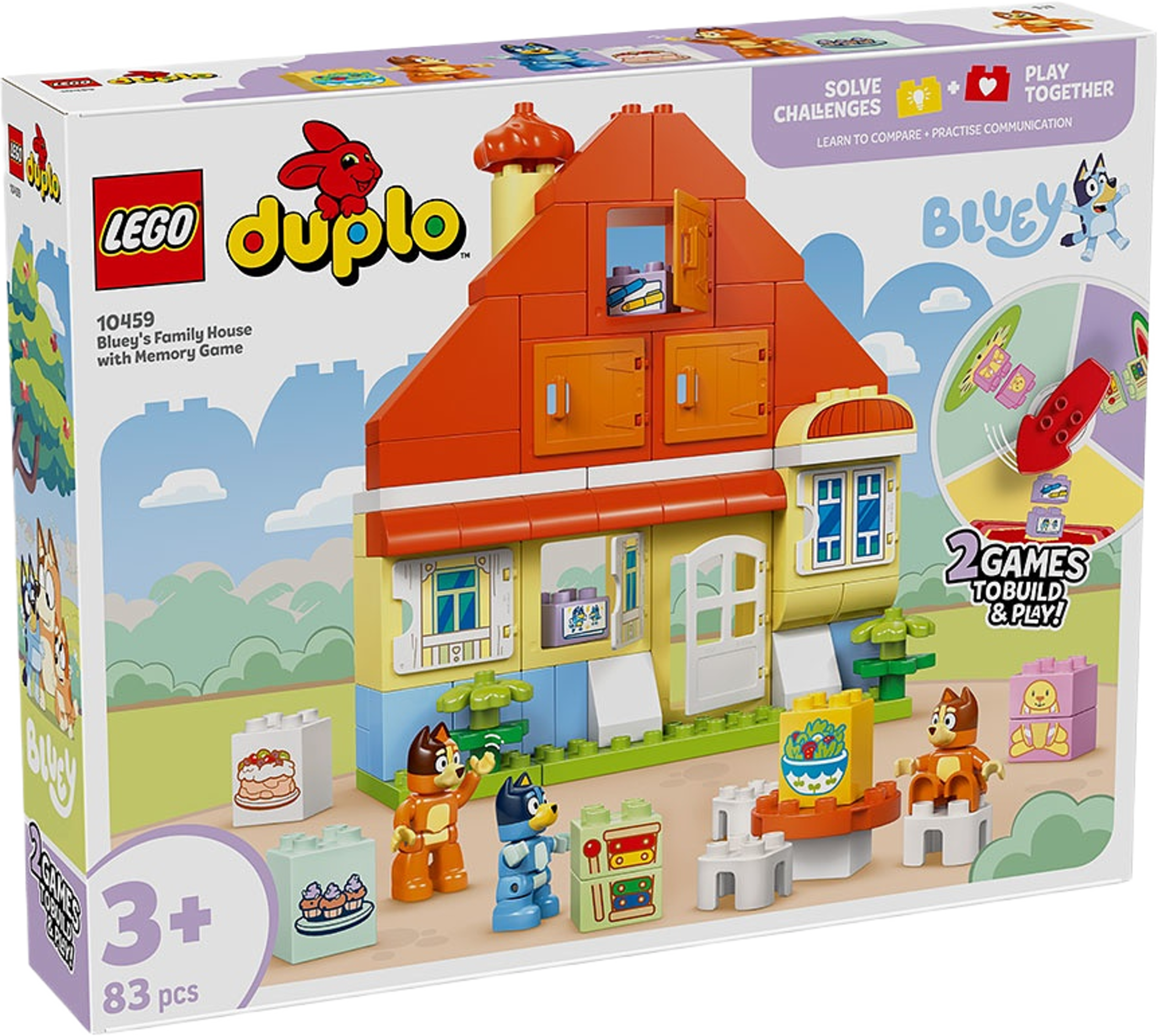 DUPLO Blueys hus med memoryspel 10459, från LEGO.