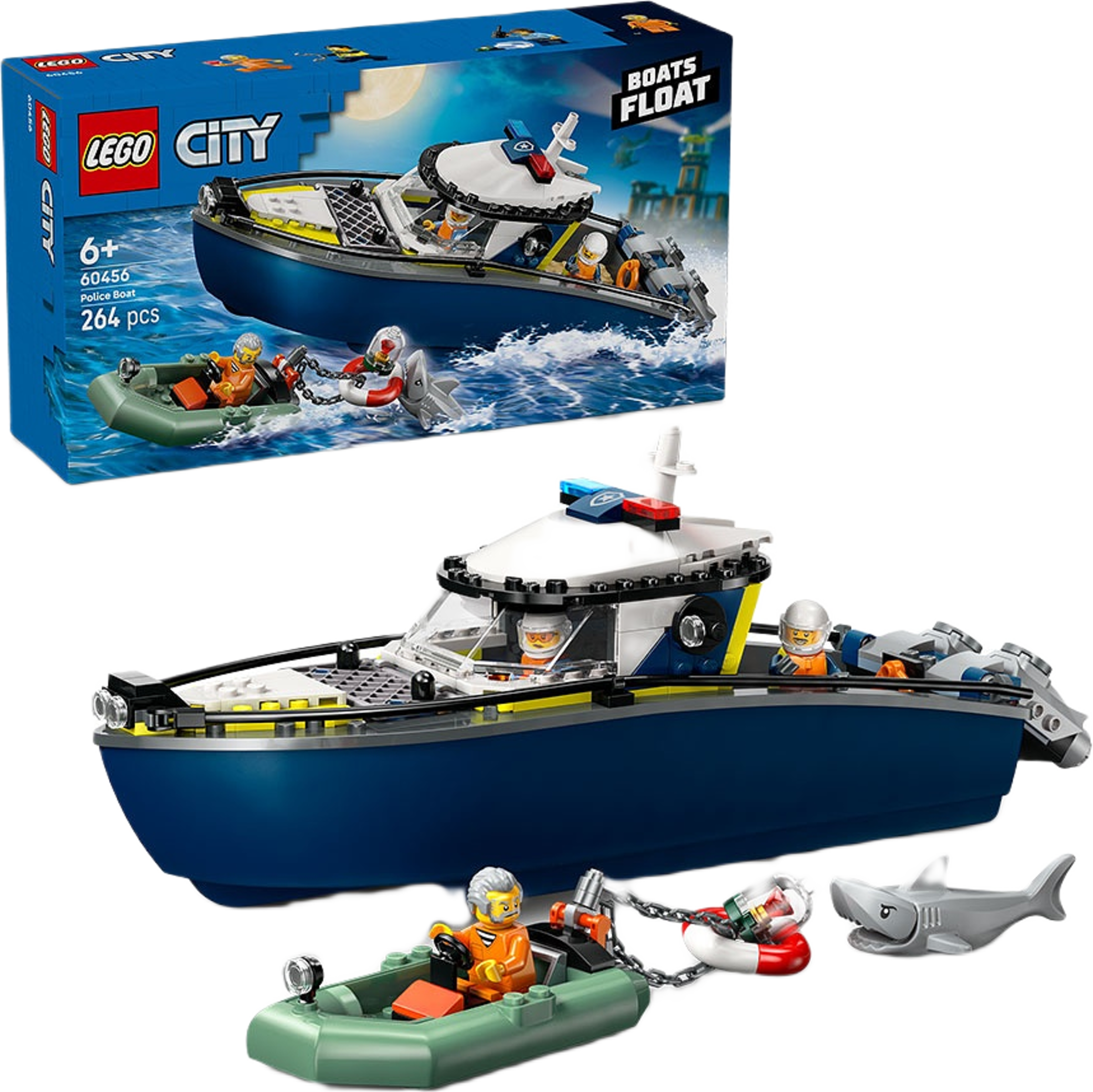 City Polisens båtjakt 60456, från LEGO.