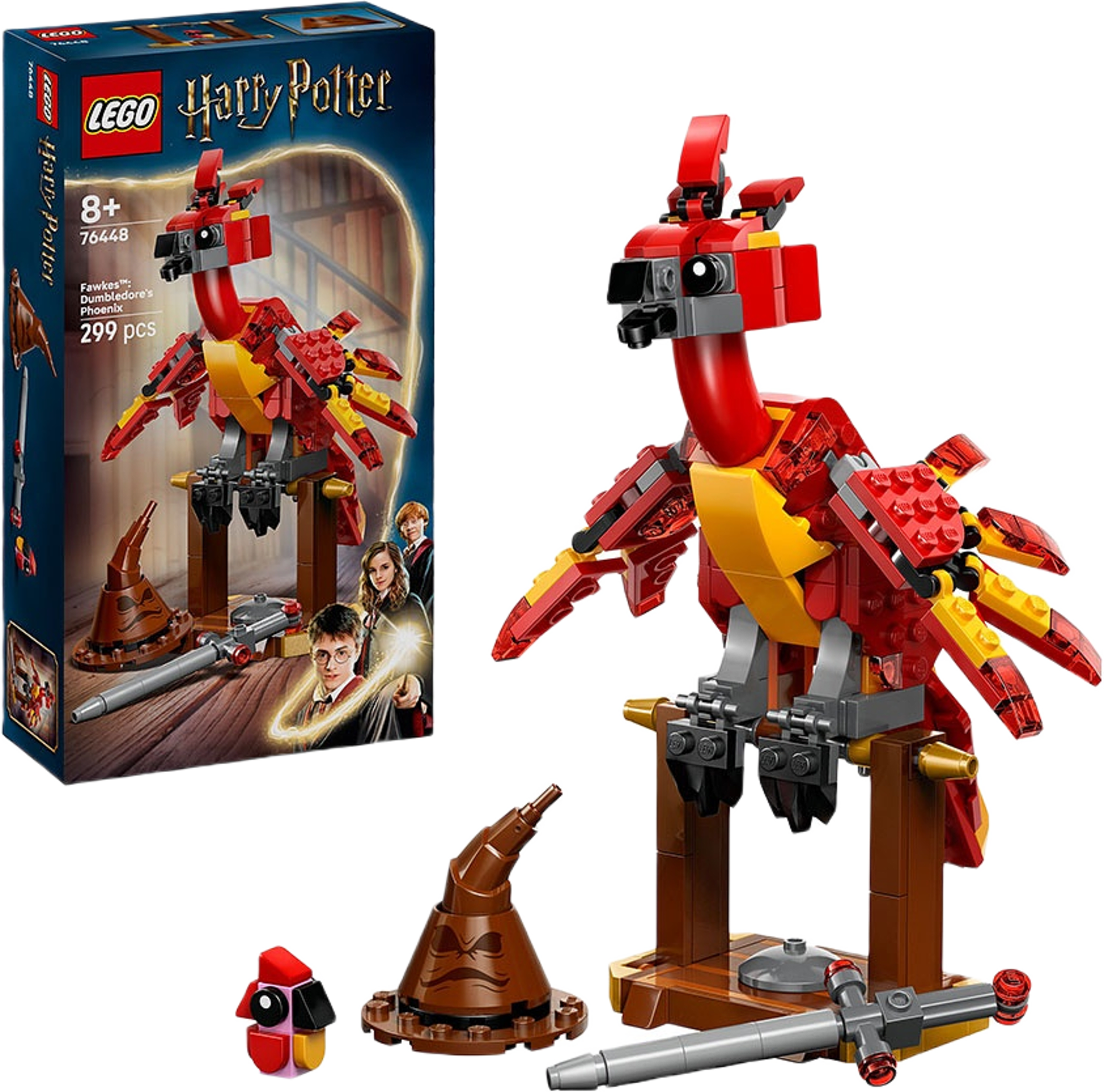 Harry Potter Fawkes: Dumbledores fenixfågel 76448, från LEGO.