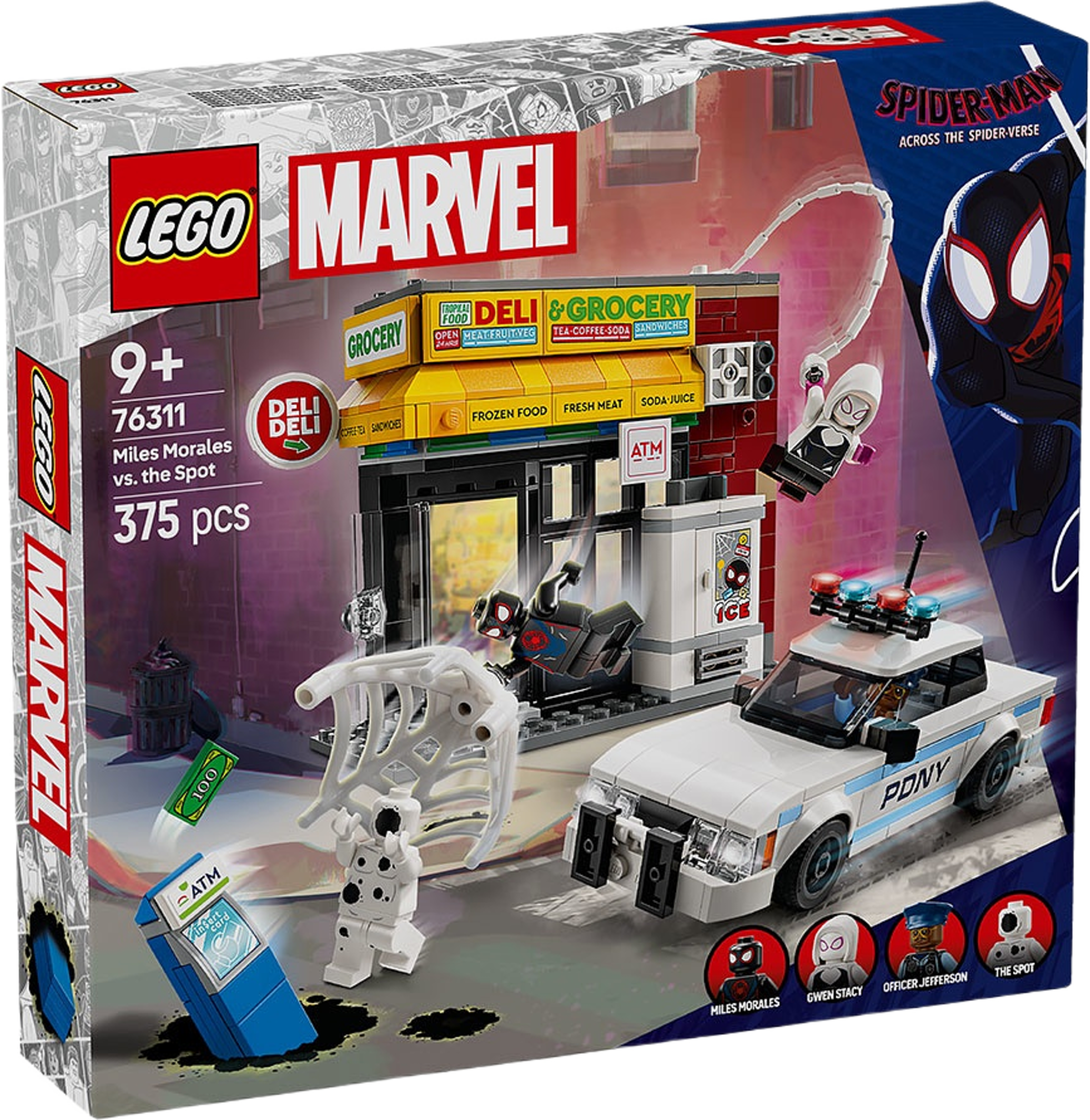 Marvel Spider-Verse: Miles Morales mot Spot 76311, från LEGO.