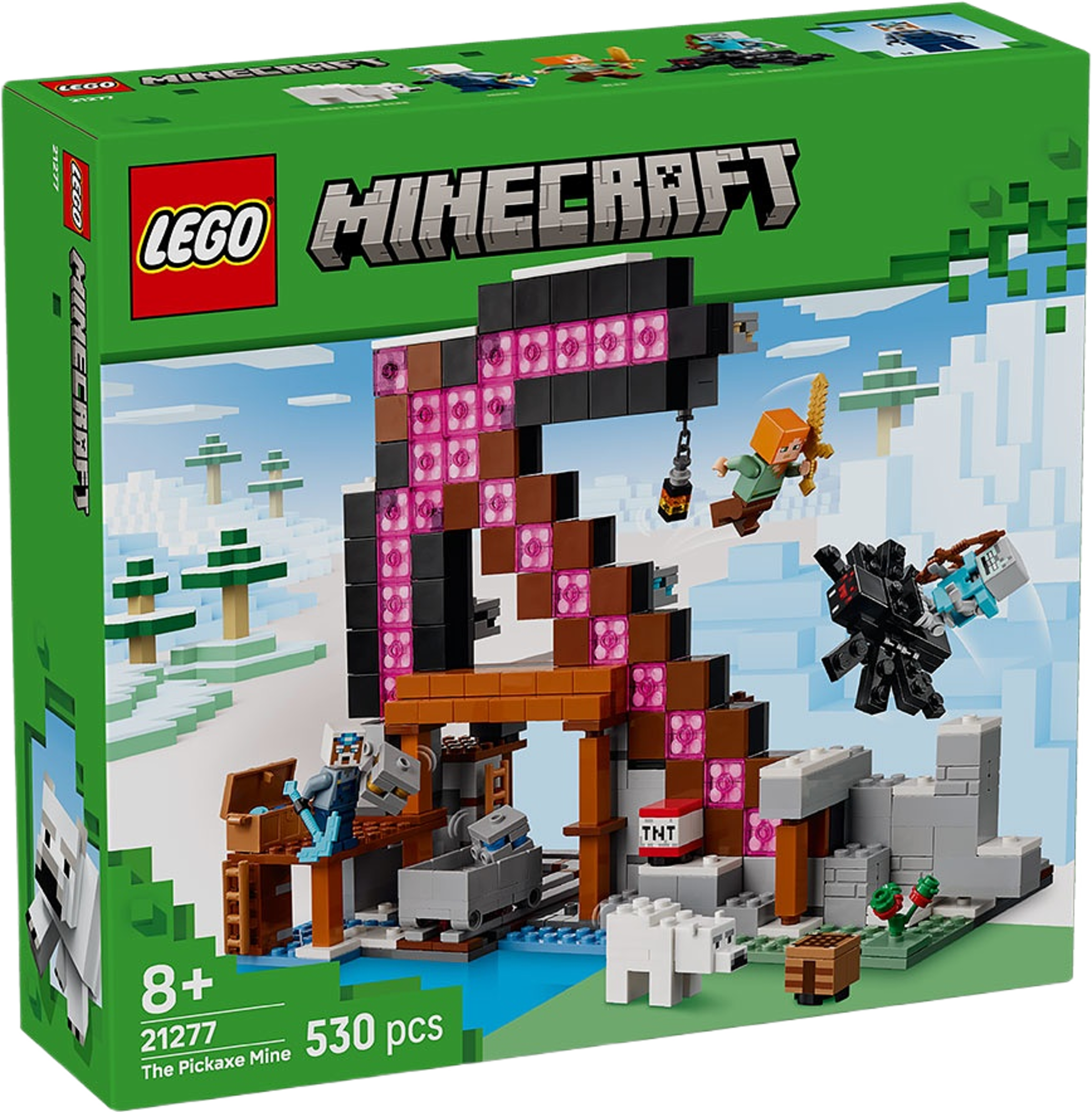 Minecraft® Spetshackegruvan 21277, från LEGO.