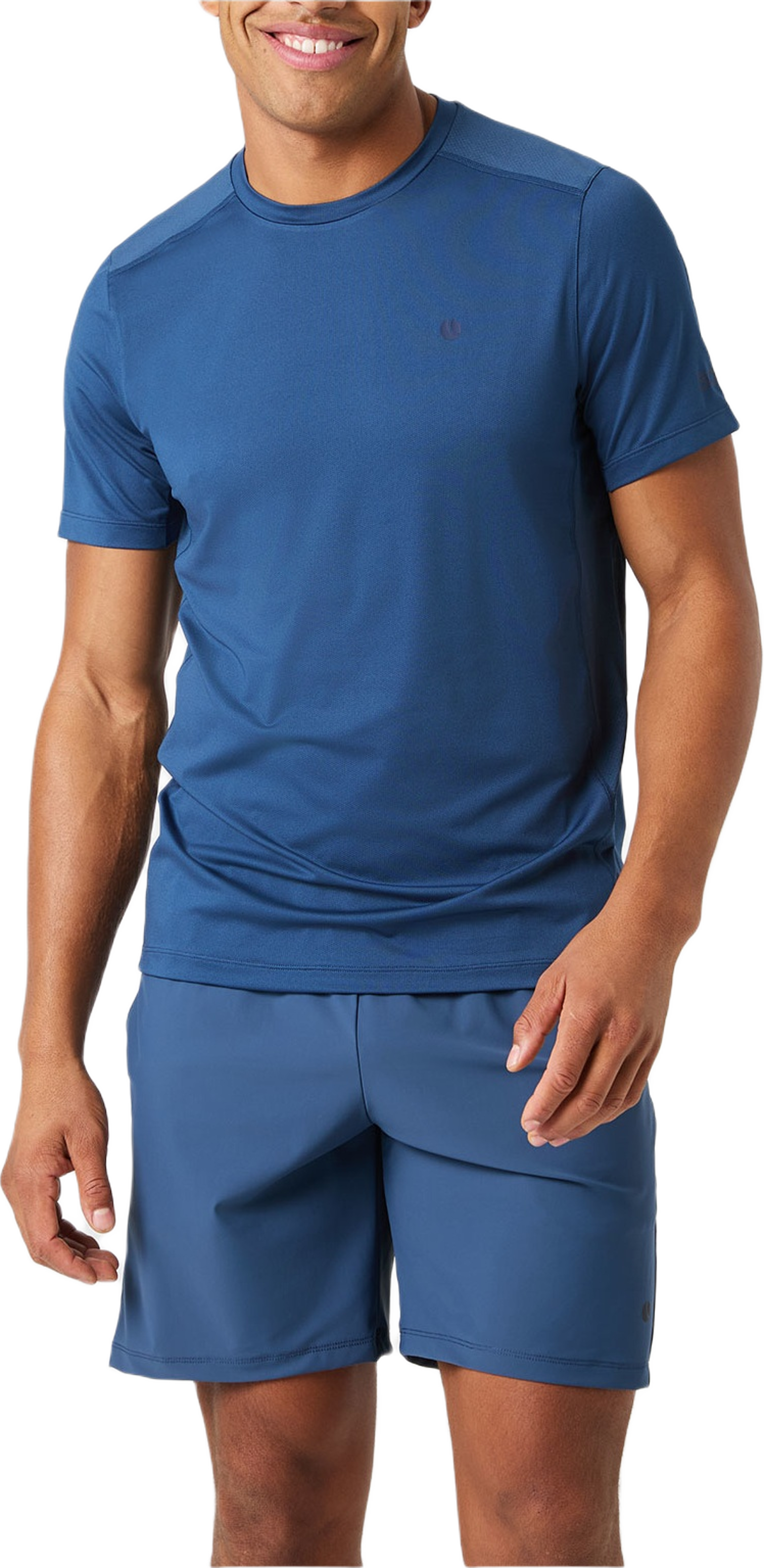 Ace Mesh Panel T-Shirt, från Björn Borg Sport, i färgen Sargasso Sea. Klicka för att öppna bilden i stort format