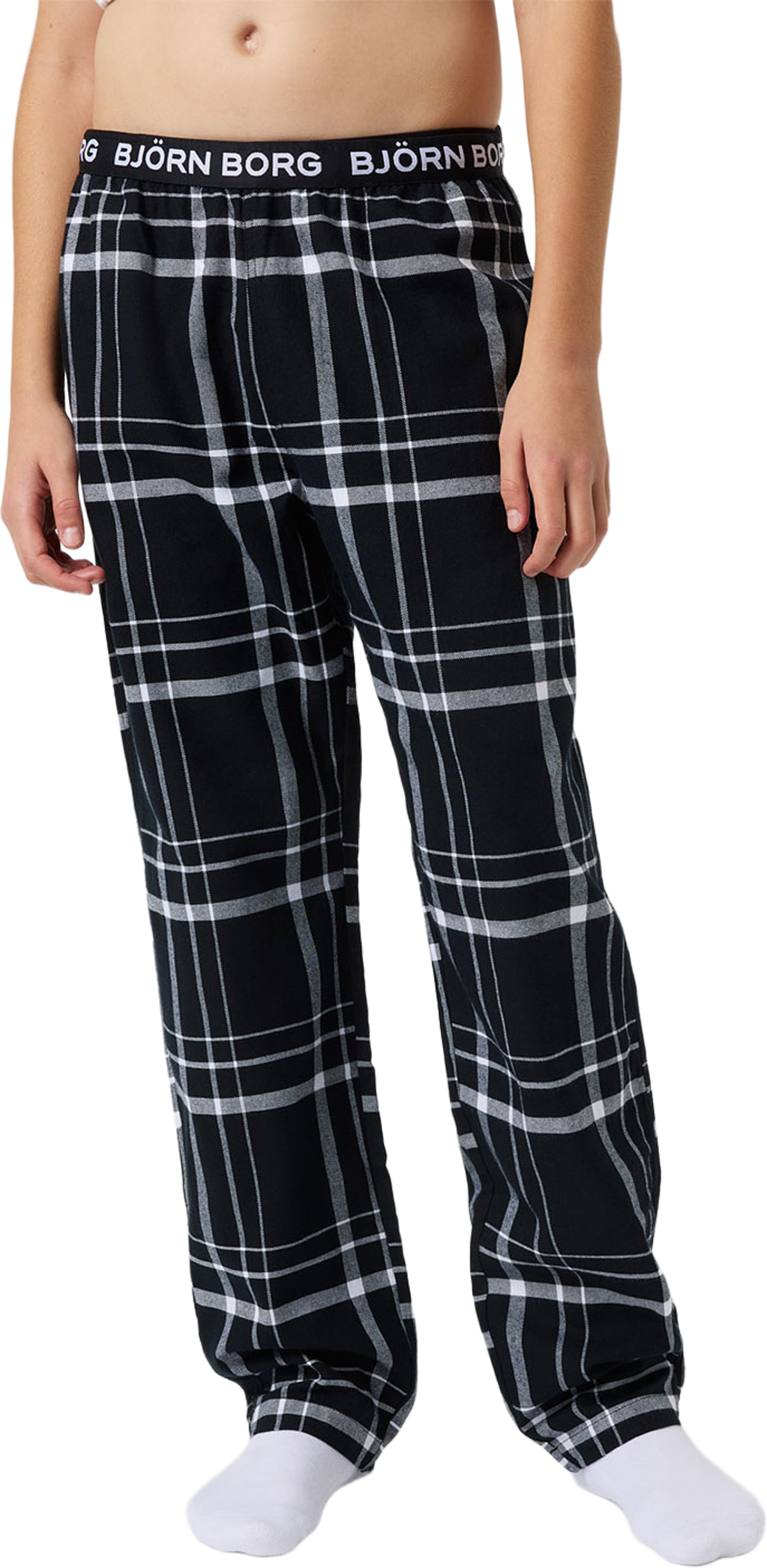 Core Flannel Pyjama Pants, från Björn Borg, i färgen Bb Lounge Pattern. Klicka för att öppna bilden i stort format