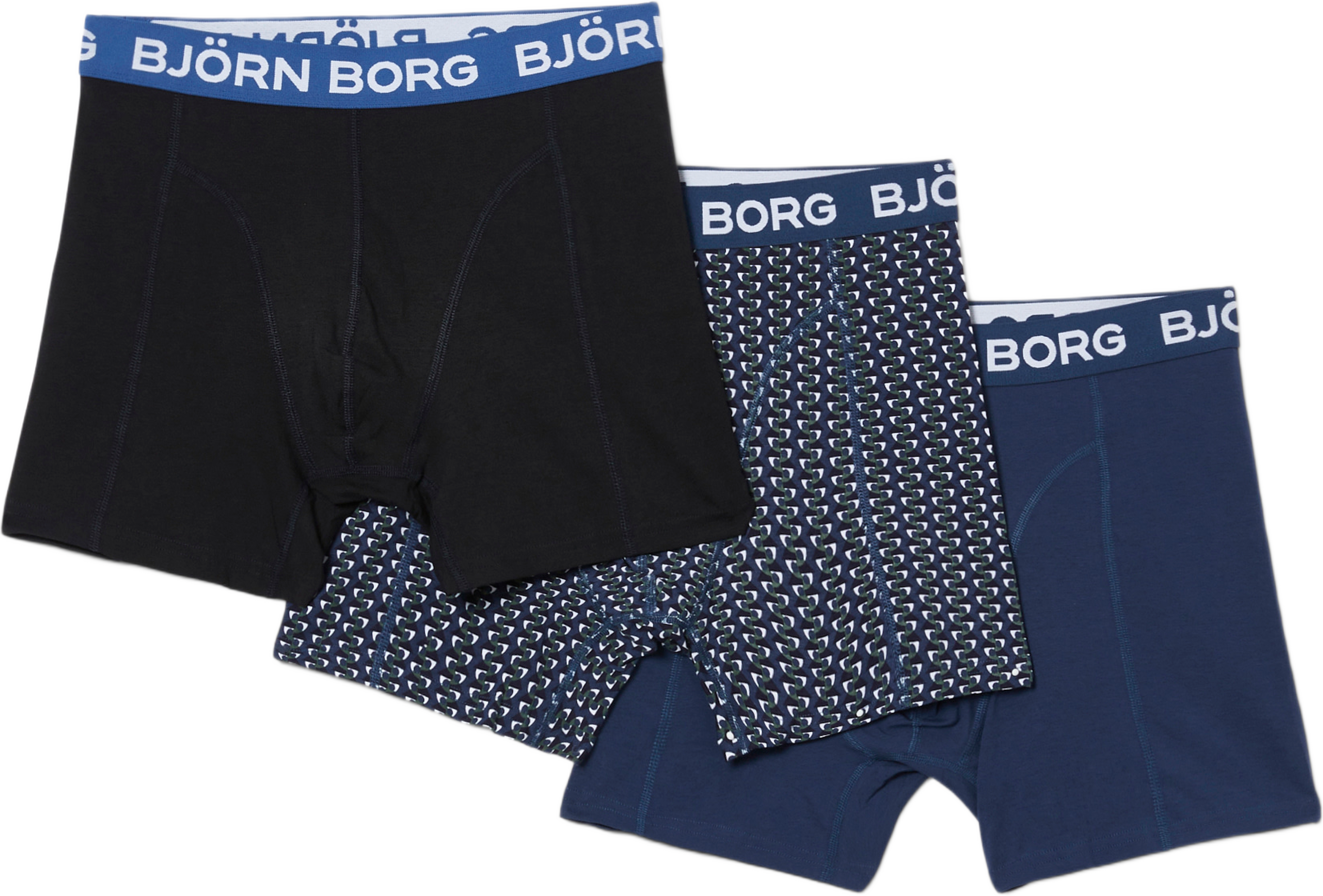 Cotton Stretch Boxer 3-pack, från Björn Borg, i färgen Multipack 2. Klicka för att öppna bilden i stort format