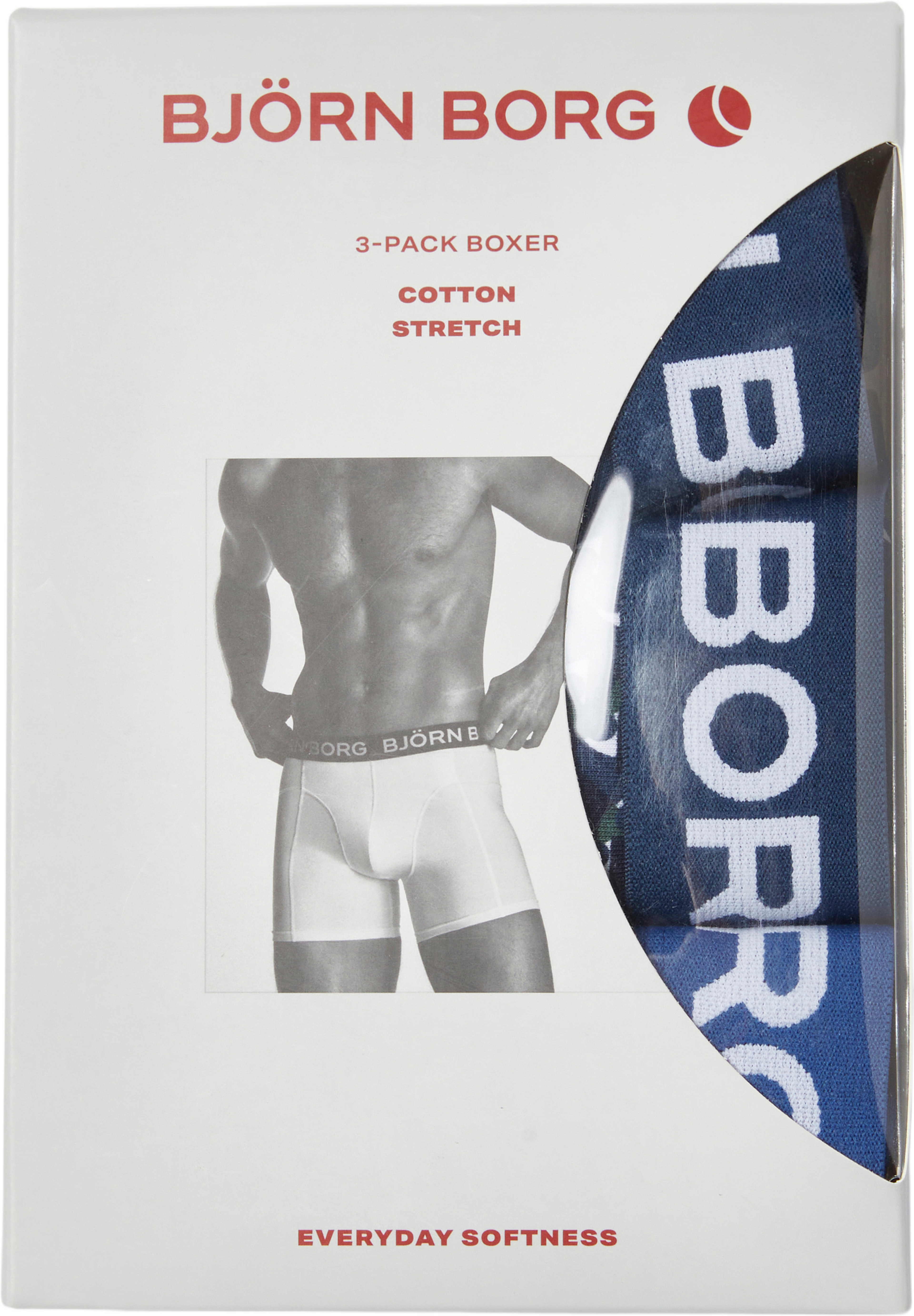 Cotton Stretch Boxer 3-pack, från Björn Borg, i färgen Multipack 2. Klicka för att öppna bilden i stort format