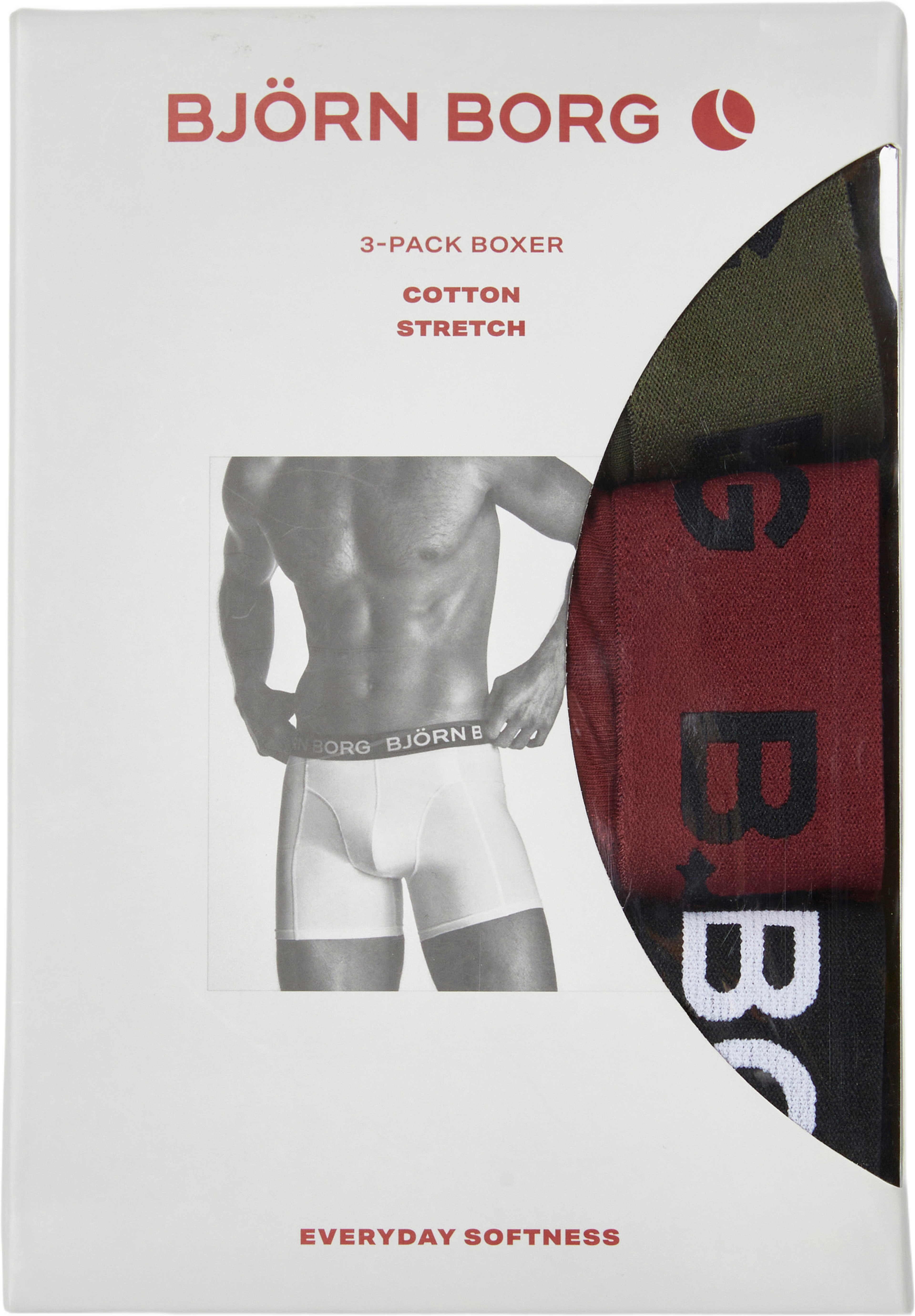 Cotton Stretch Boxer 3-pack, från Björn Borg, i färgen Multipack 1. Klicka för att öppna bilden i stort format