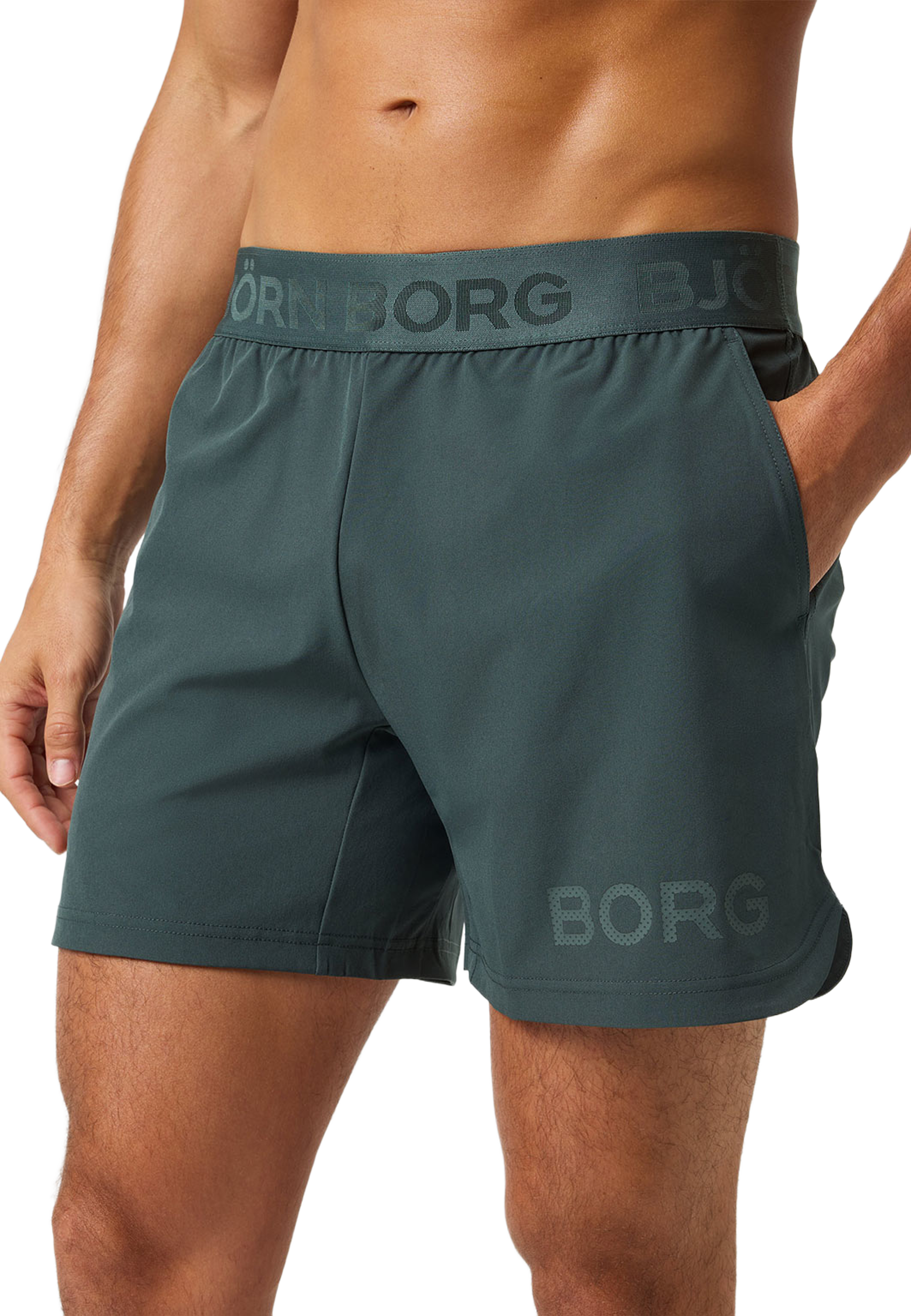 Borg 6" Shorts, från Björn Borg Sport, i färgen Urban Chic. Klicka för att öppna bilden i stort format