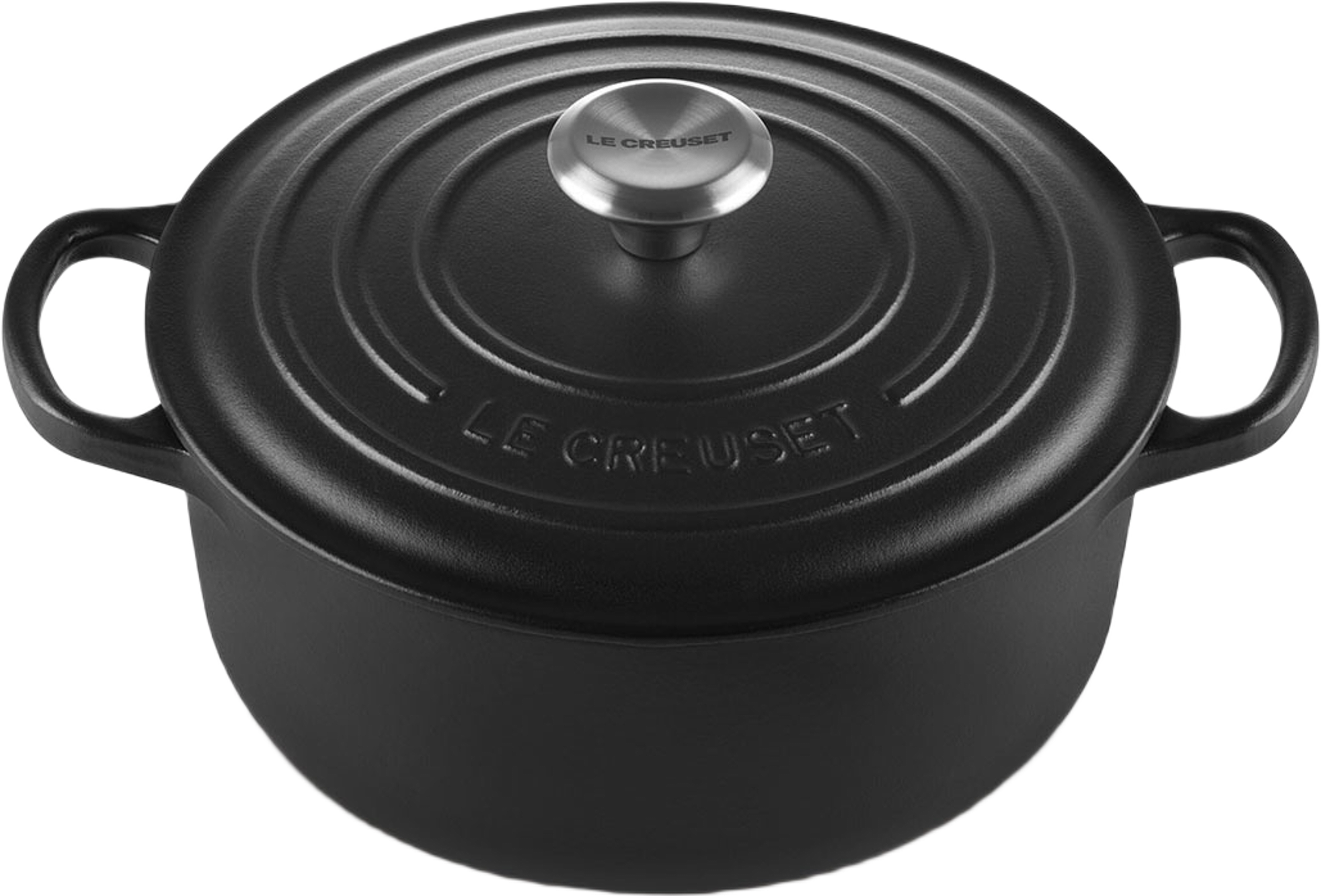 Signature Gjutjärn Rund Gryta 20Cm Matte Black