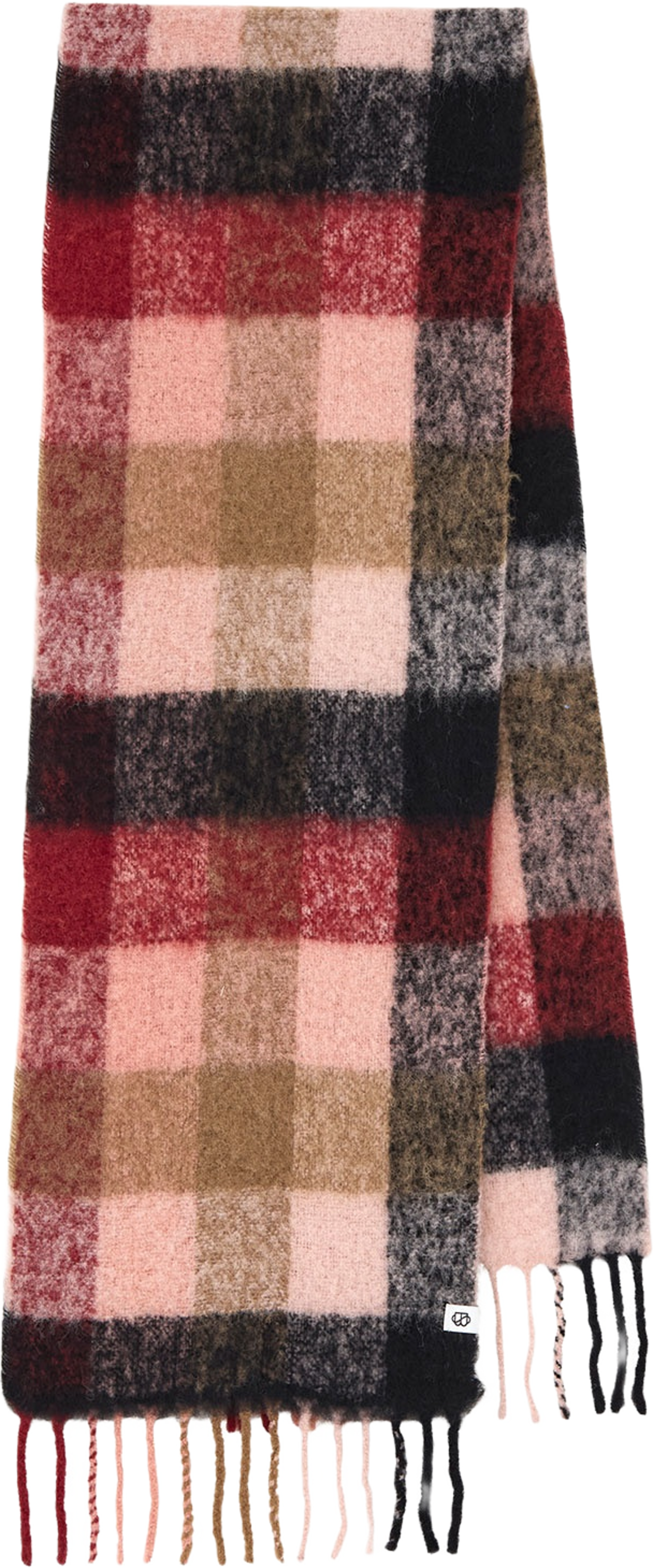 Check Anilopa Scarf, från Becksöndergaard, i färgen Confetti Pink.
