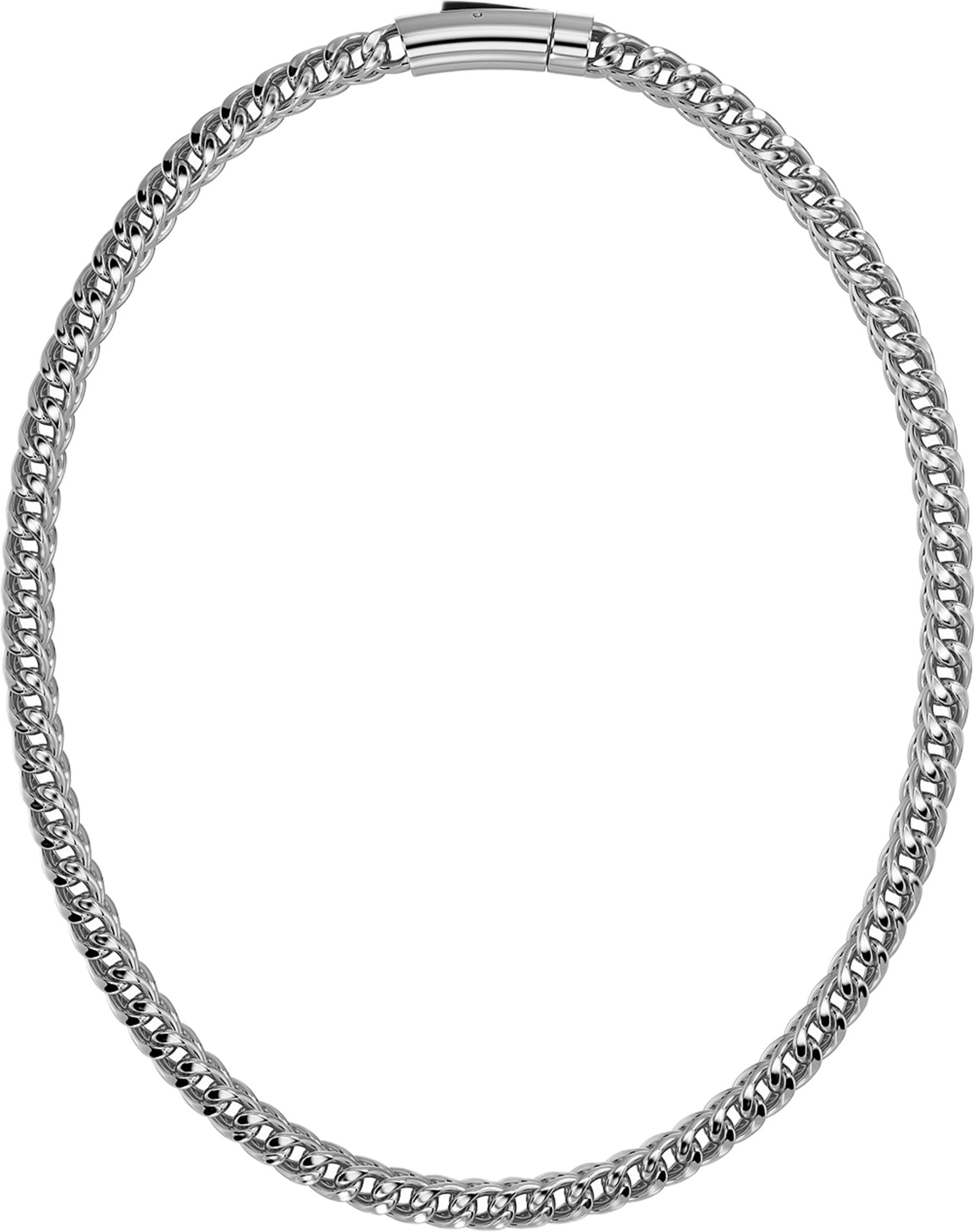 Spiga Chain Necklace Steel