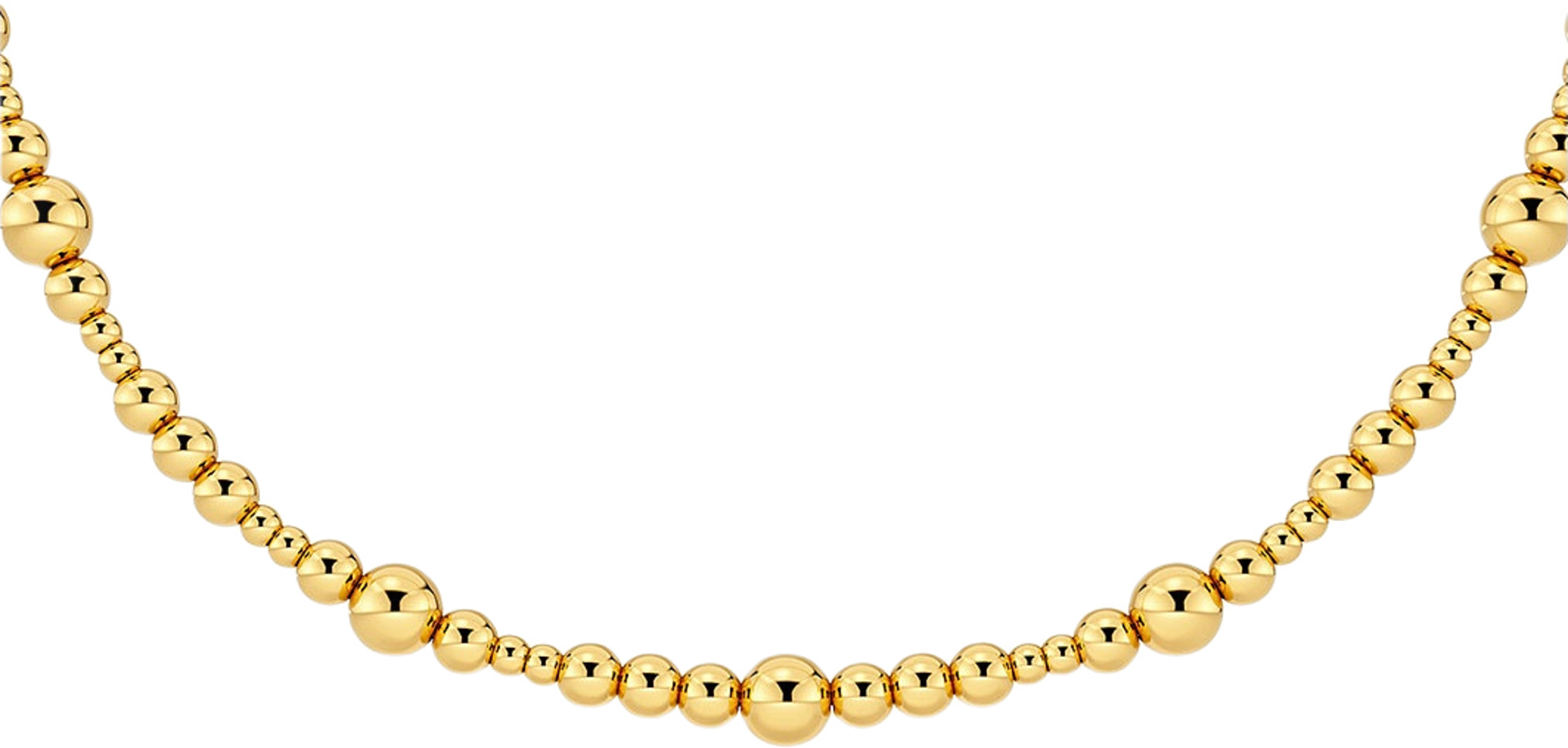 Sphere Necklace Multi Gold