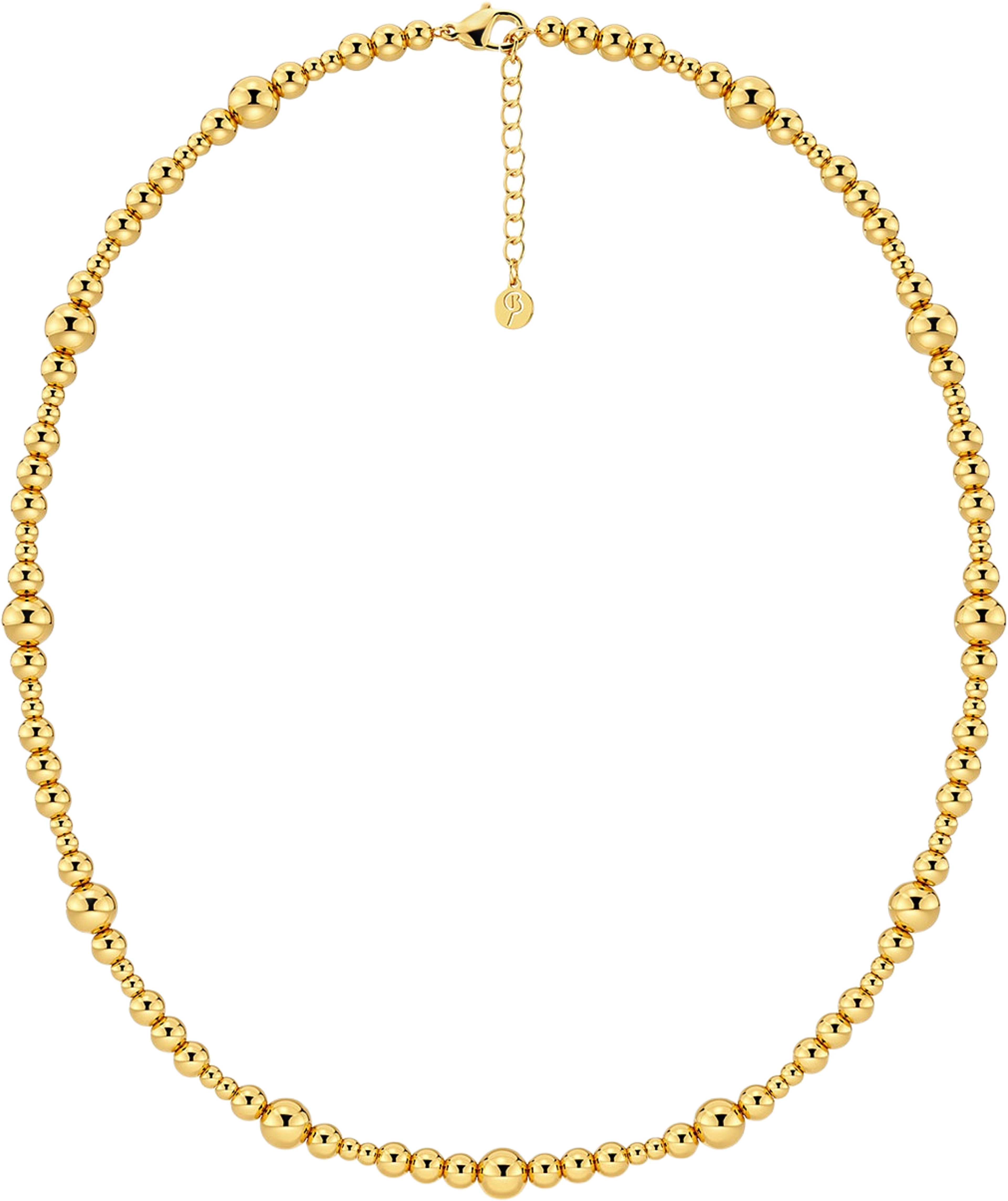 Sphere Necklace Multi Gold