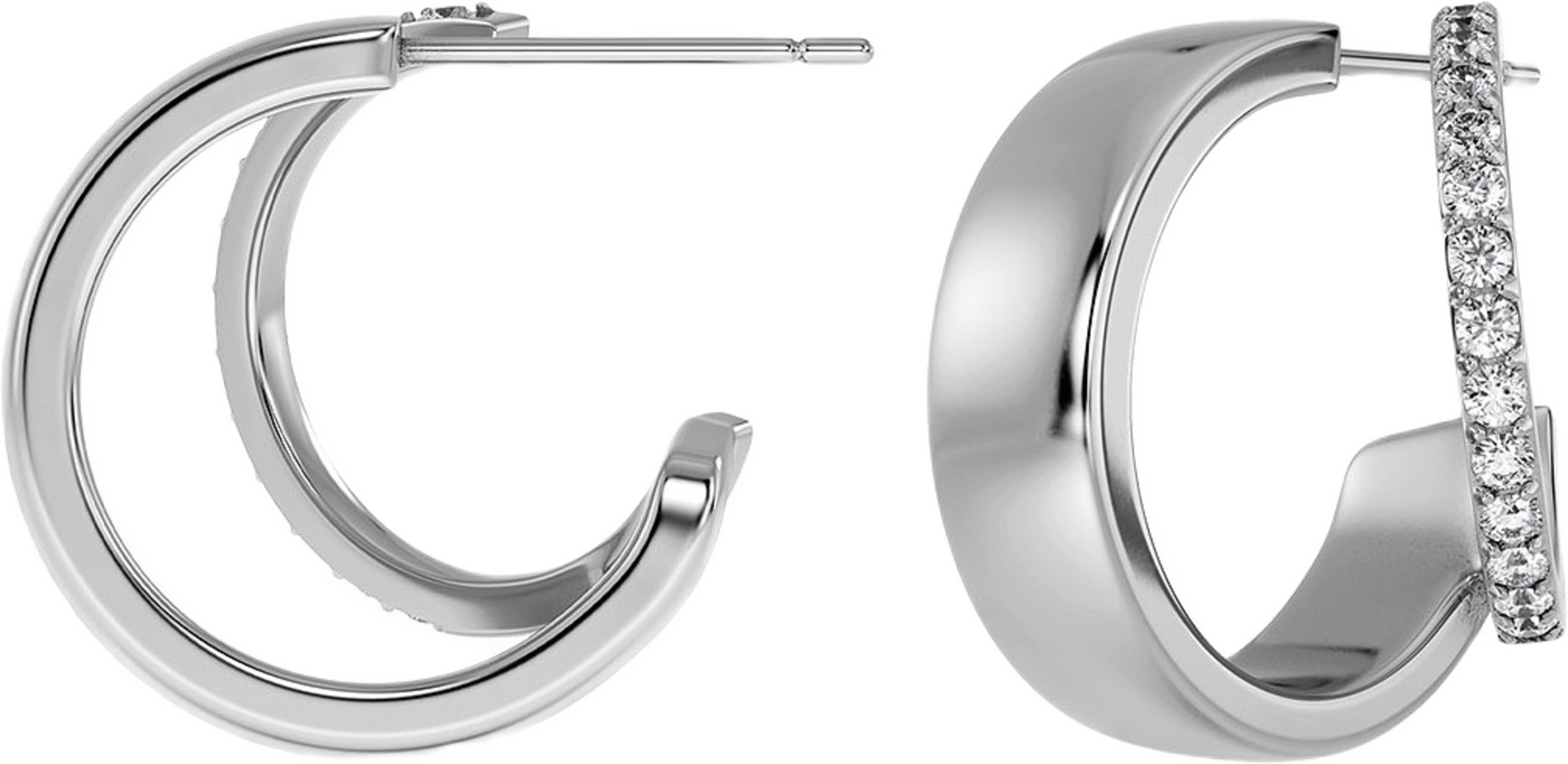 Plié Hoops Double Steel