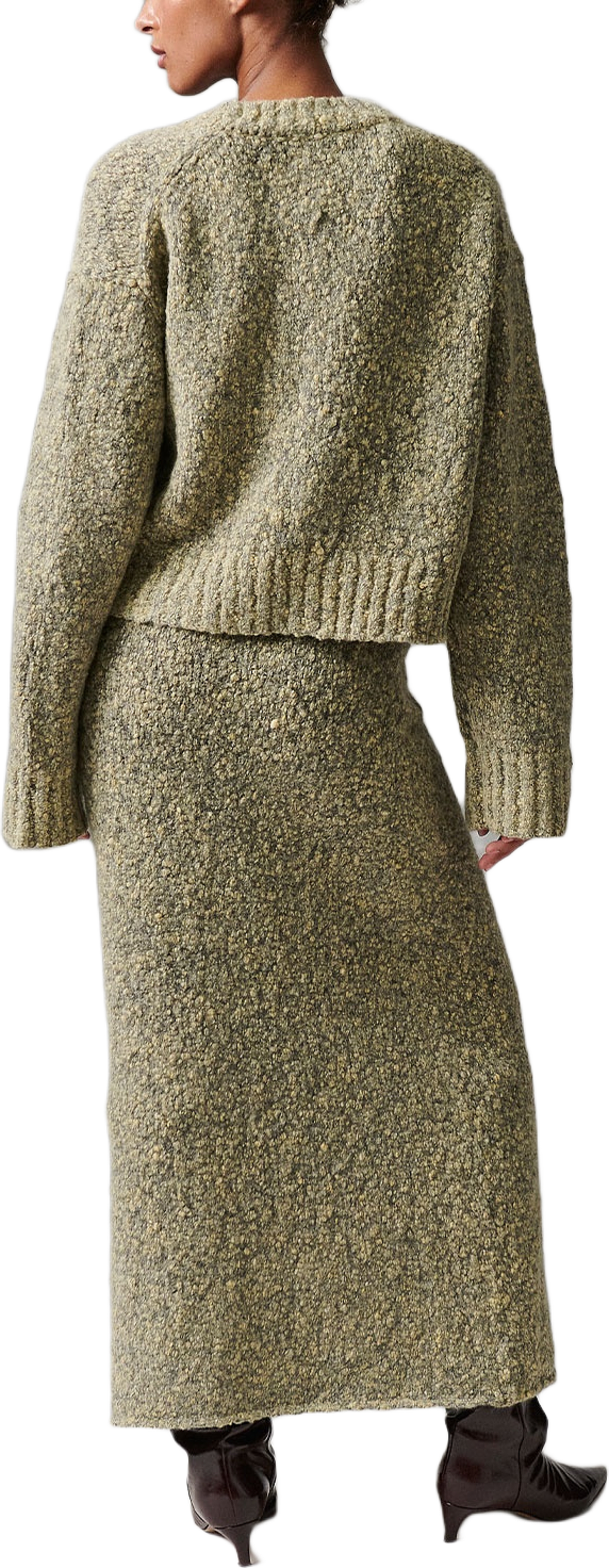 Conor Cardigan - Winter melange, från DAY Birger et Mikkelsen, i färgen Capers Melange.
