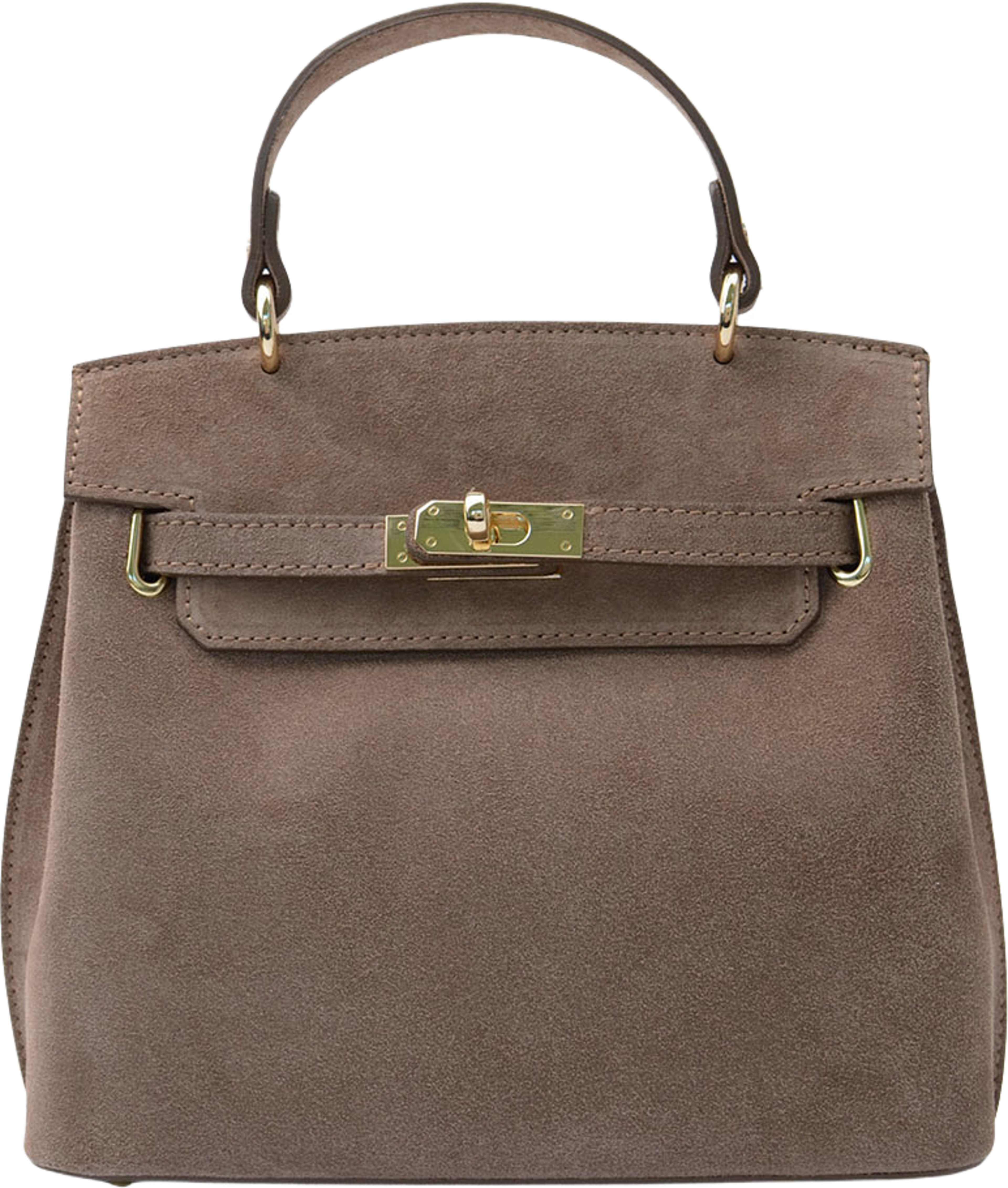 Handväska i suede Rivoli, från LaTalia, i färgen Taupe. Klicka för att öppna bilden i stort format