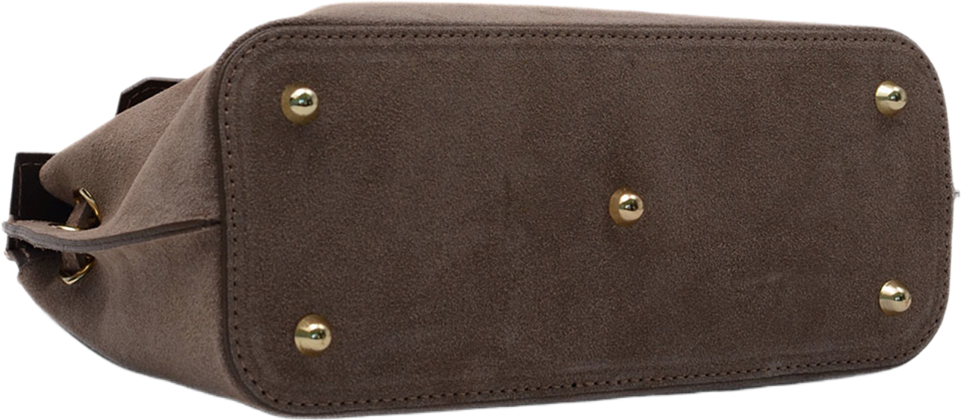 Handväska i suede Rivoli, från LaTalia, i färgen Taupe. Klicka för att öppna bilden i stort format