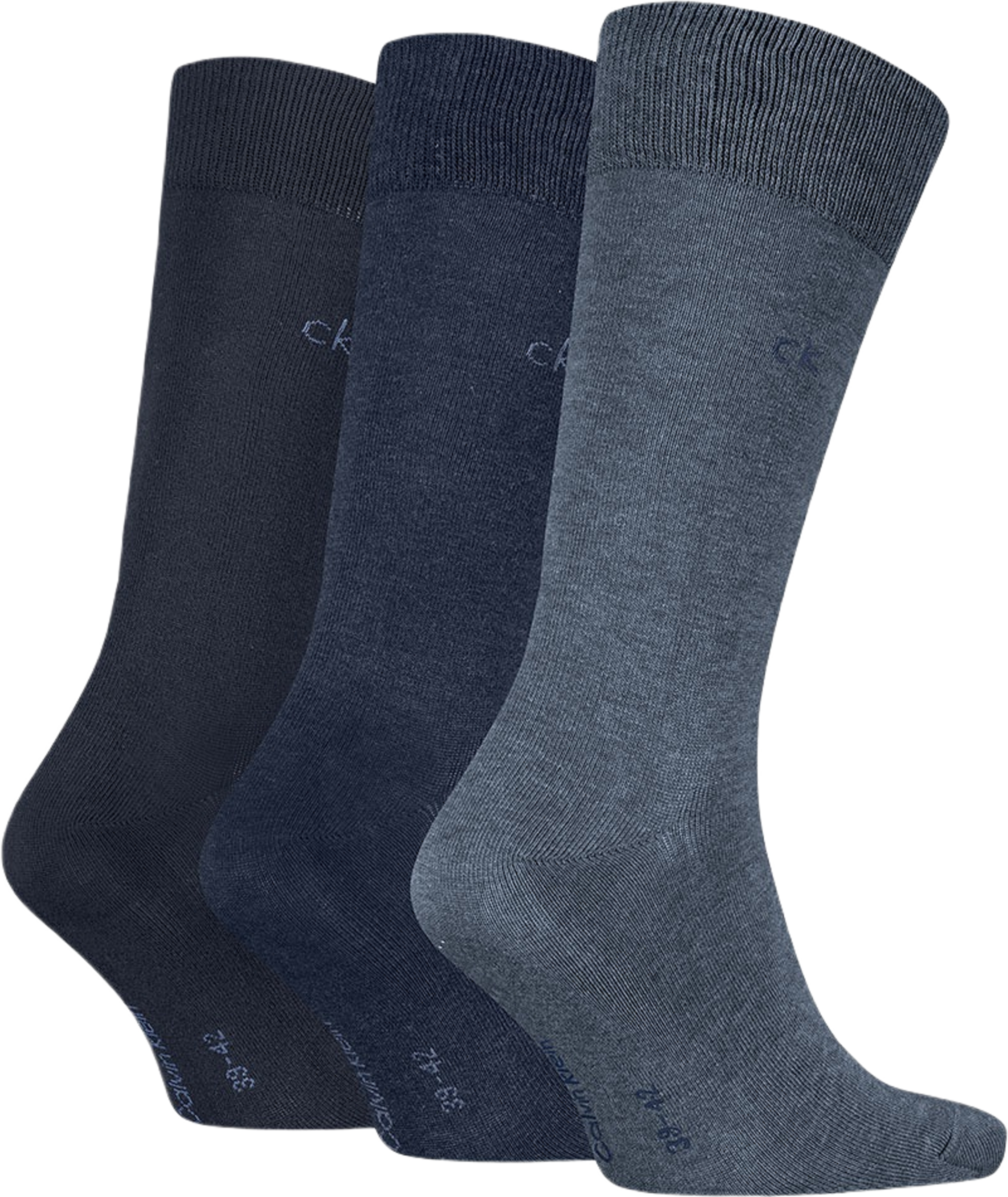 Calvin Klein Men's Classic Socks 3 Pack, från Calvin Klein, i färgen Denim.