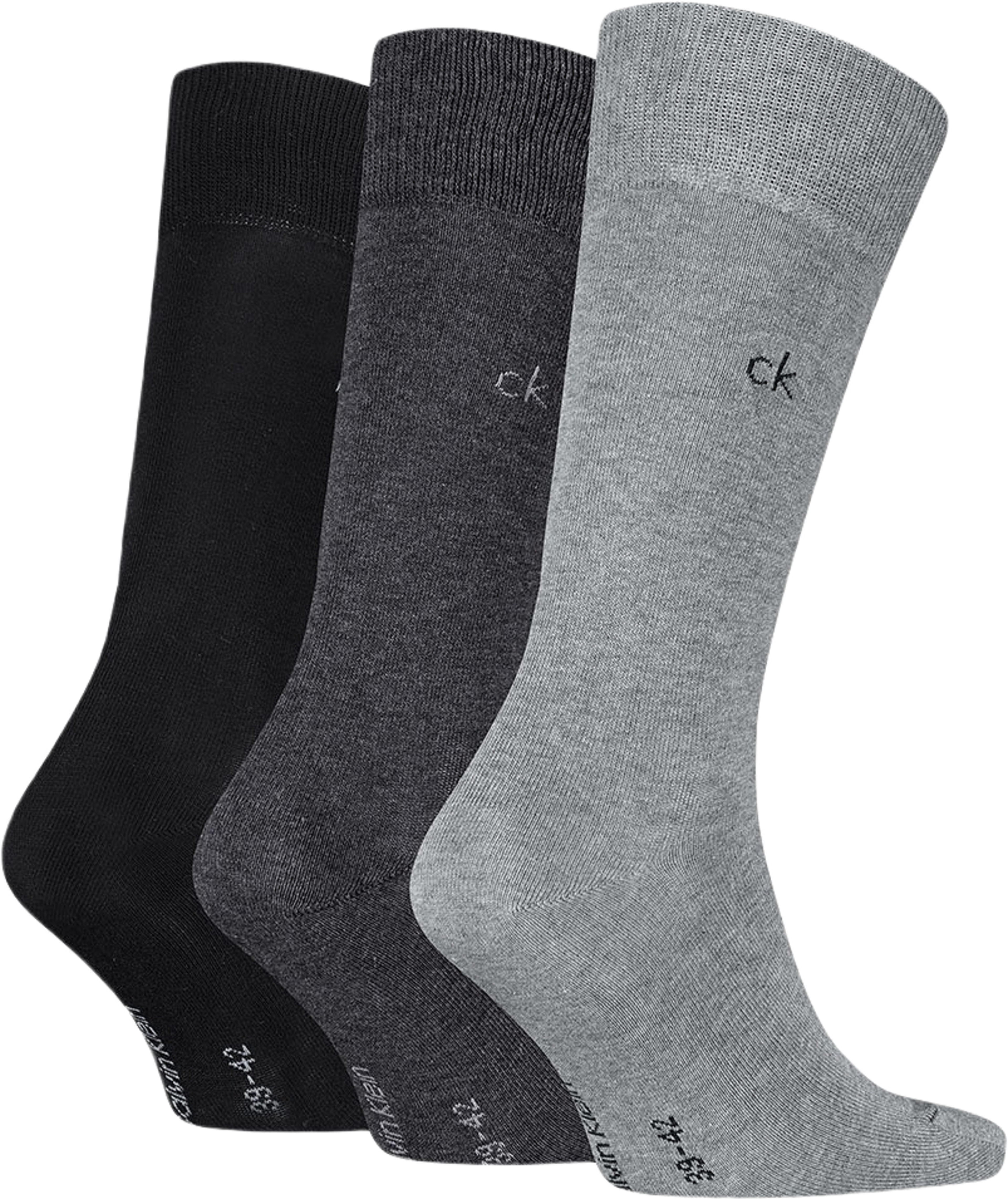 Calvin Klein Men's Classic Socks 3 Pack, från Calvin Klein, i färgen Grey Melange.
