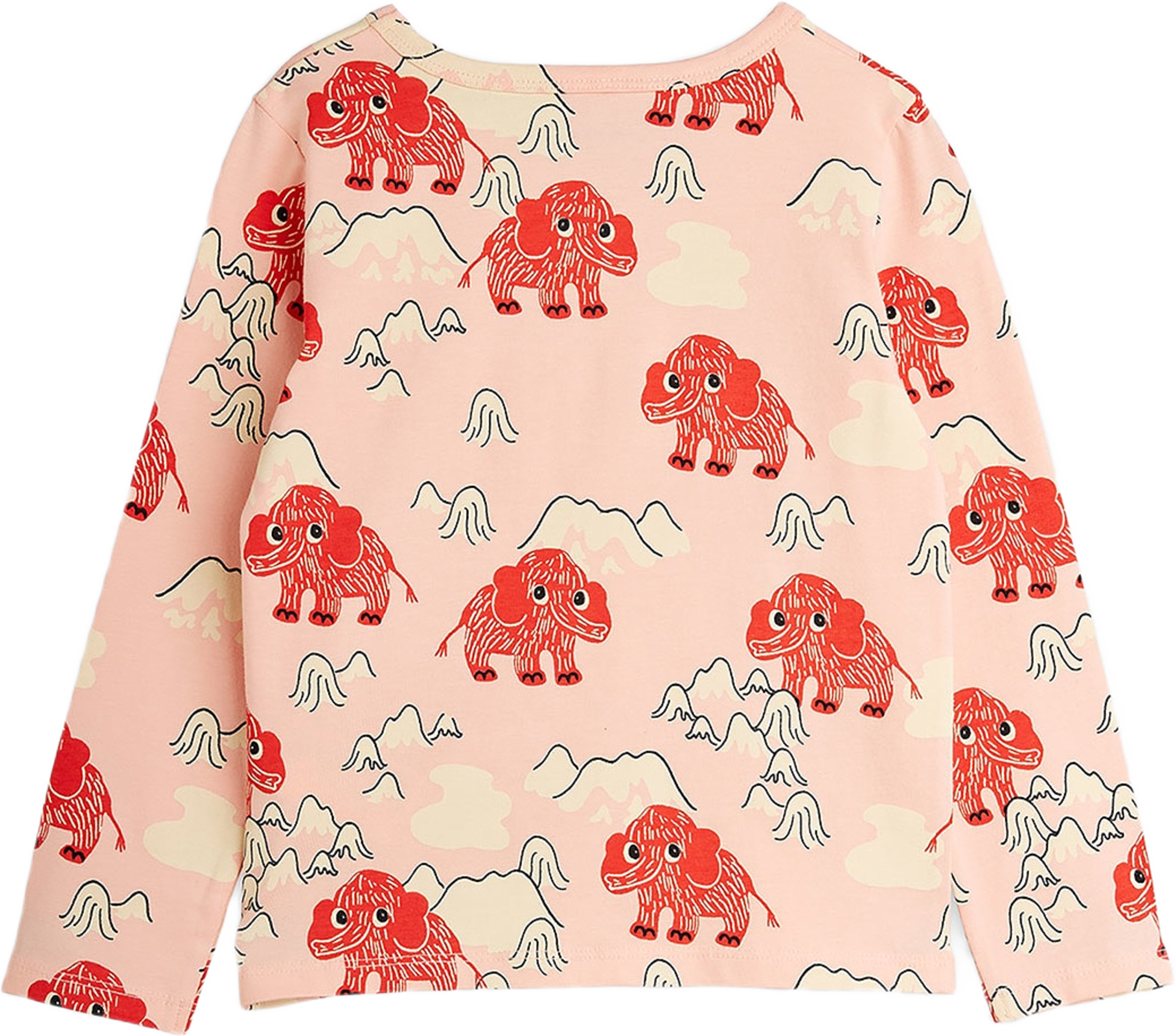Mammoth Långärmad T-Shirt, från Mini Rodini, i färgen Pink.