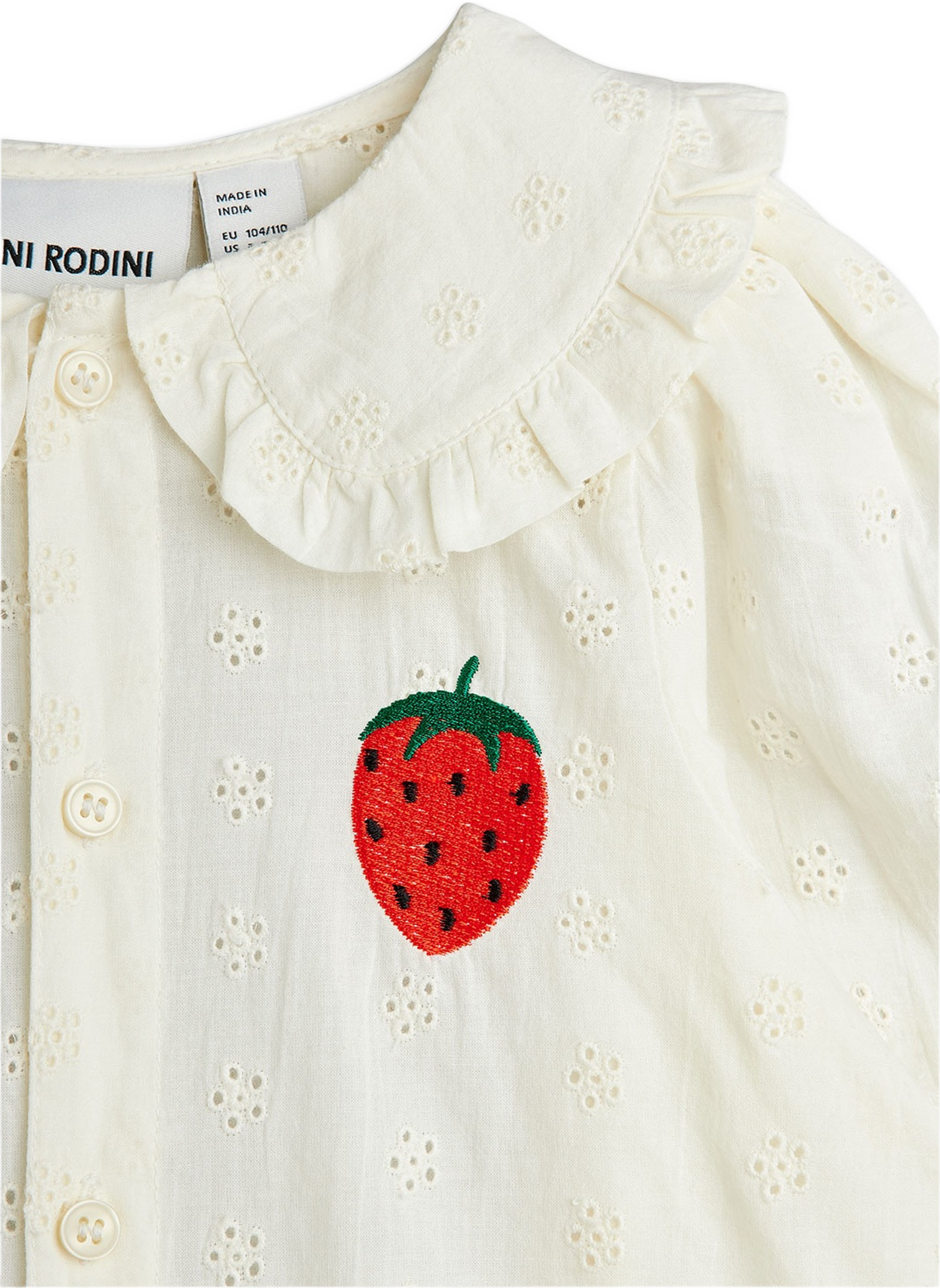 Strawberry Schiffli Blus