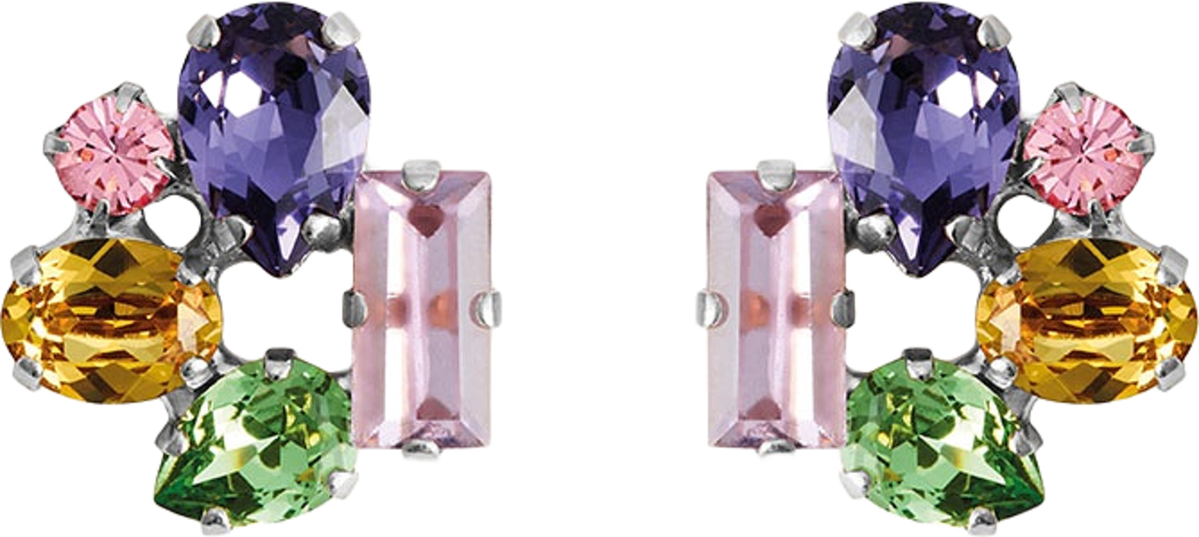 Noelle Stud Earrings, från Caroline Svedbom, i färgen Rhodium. Klicka för att öppna bilden i stort format