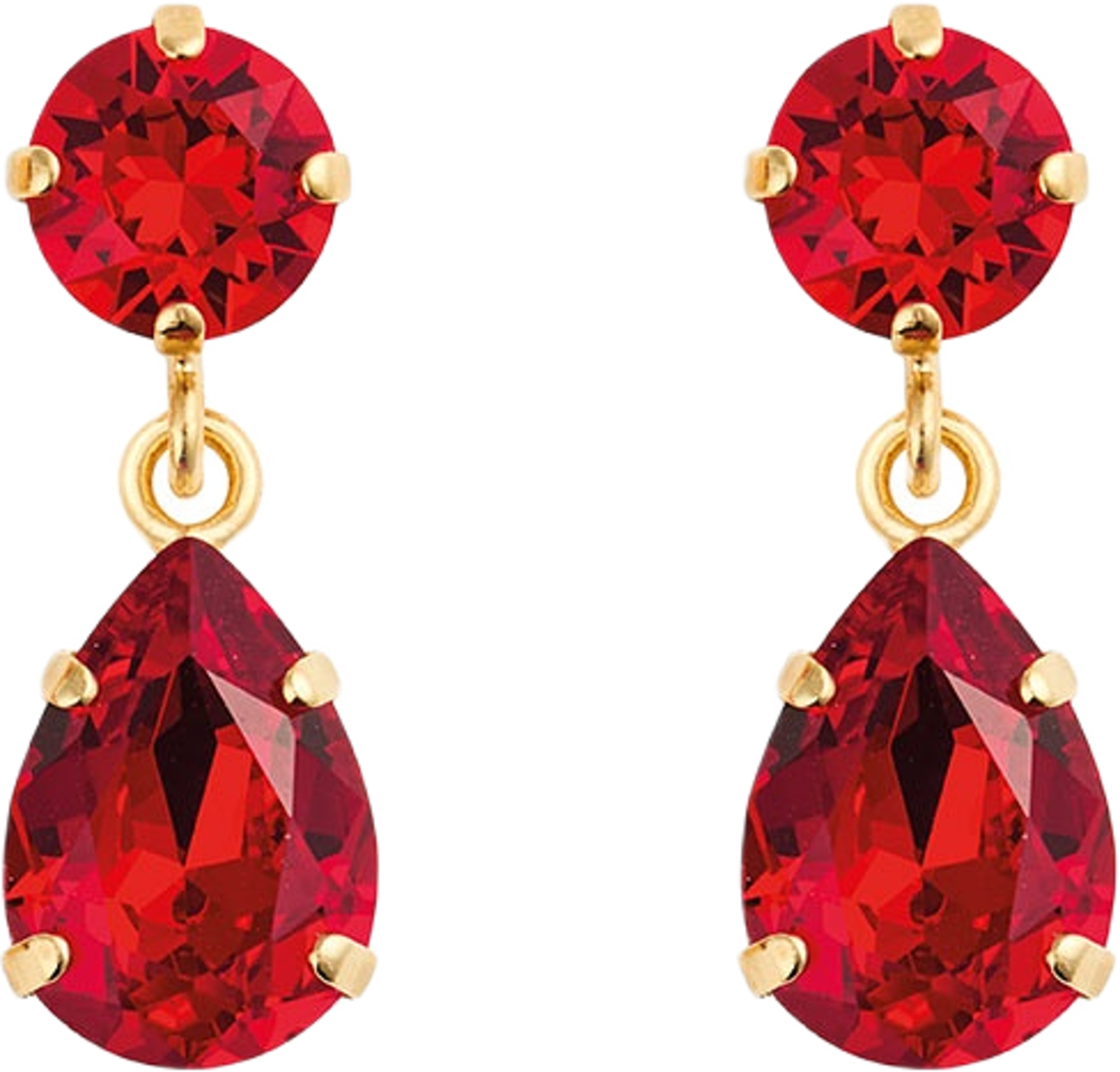 Mini Drop Earrings, från Caroline Svedbom, i färgen Gold. Klicka för att öppna bilden i stort format