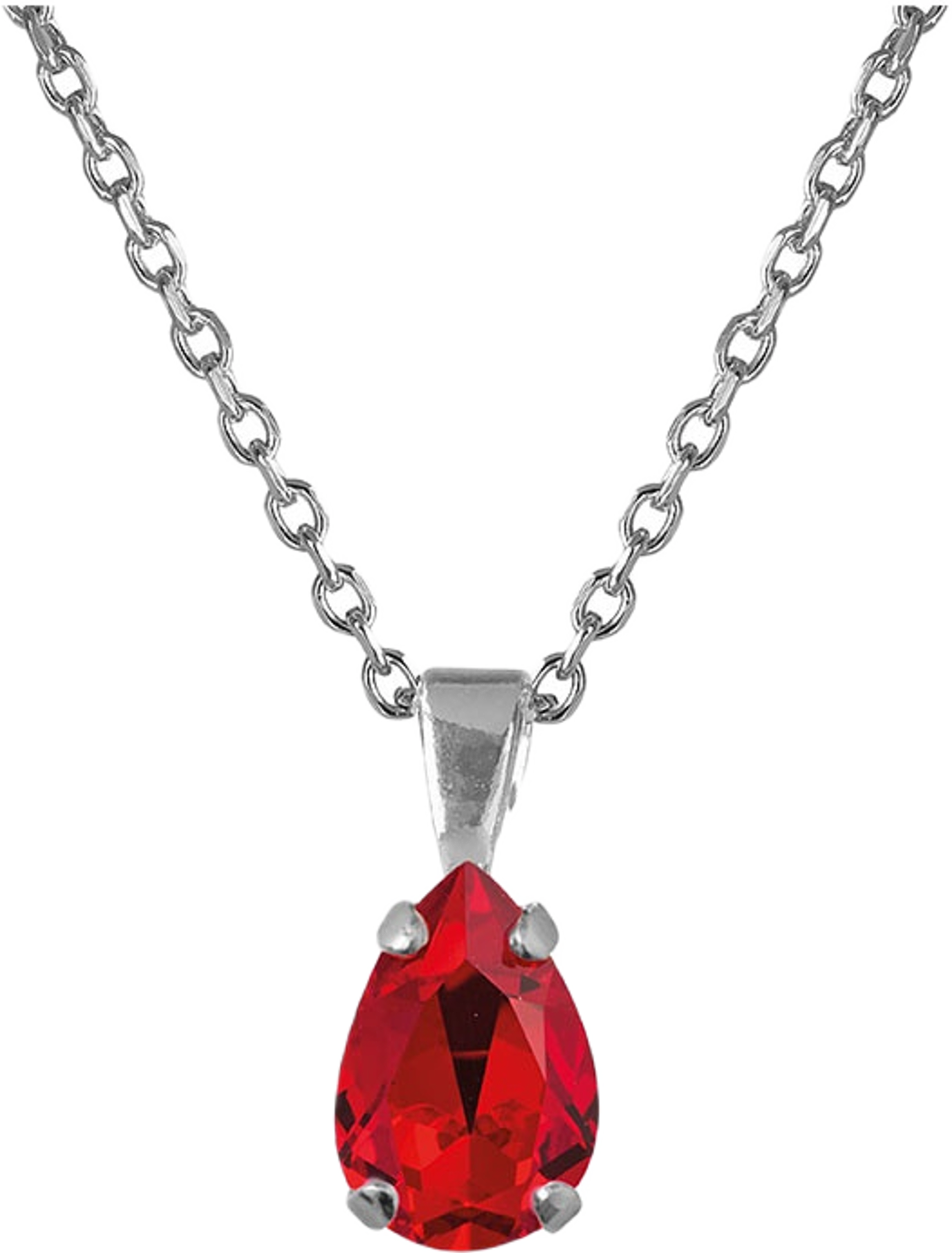 Petite Drop Necklace, från Caroline Svedbom, i färgen Rhodium. Klicka för att öppna bilden i stort format