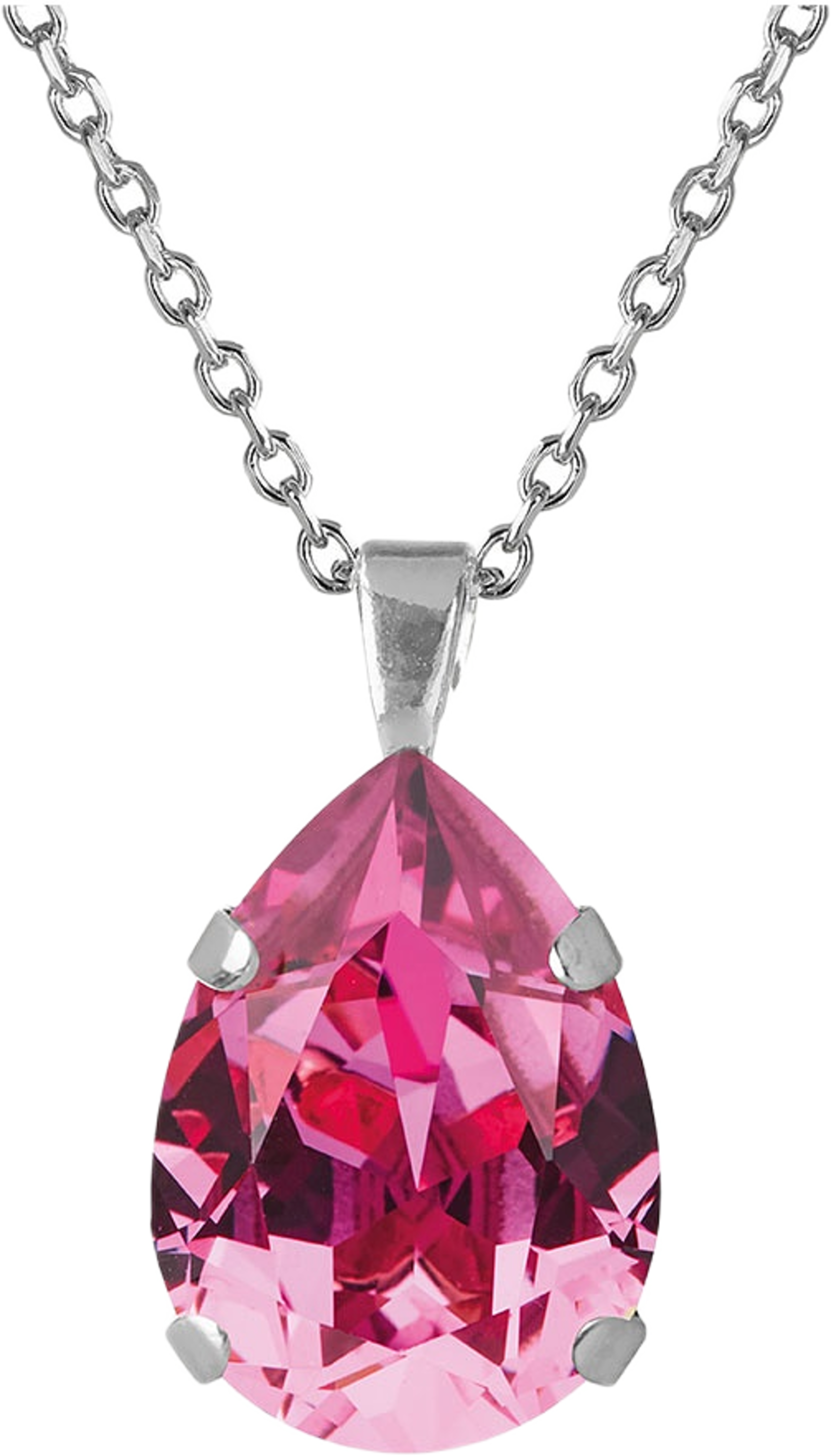 Mini Drop Necklace, från Caroline Svedbom, i färgen Rhodium. Klicka för att öppna bilden i stort format