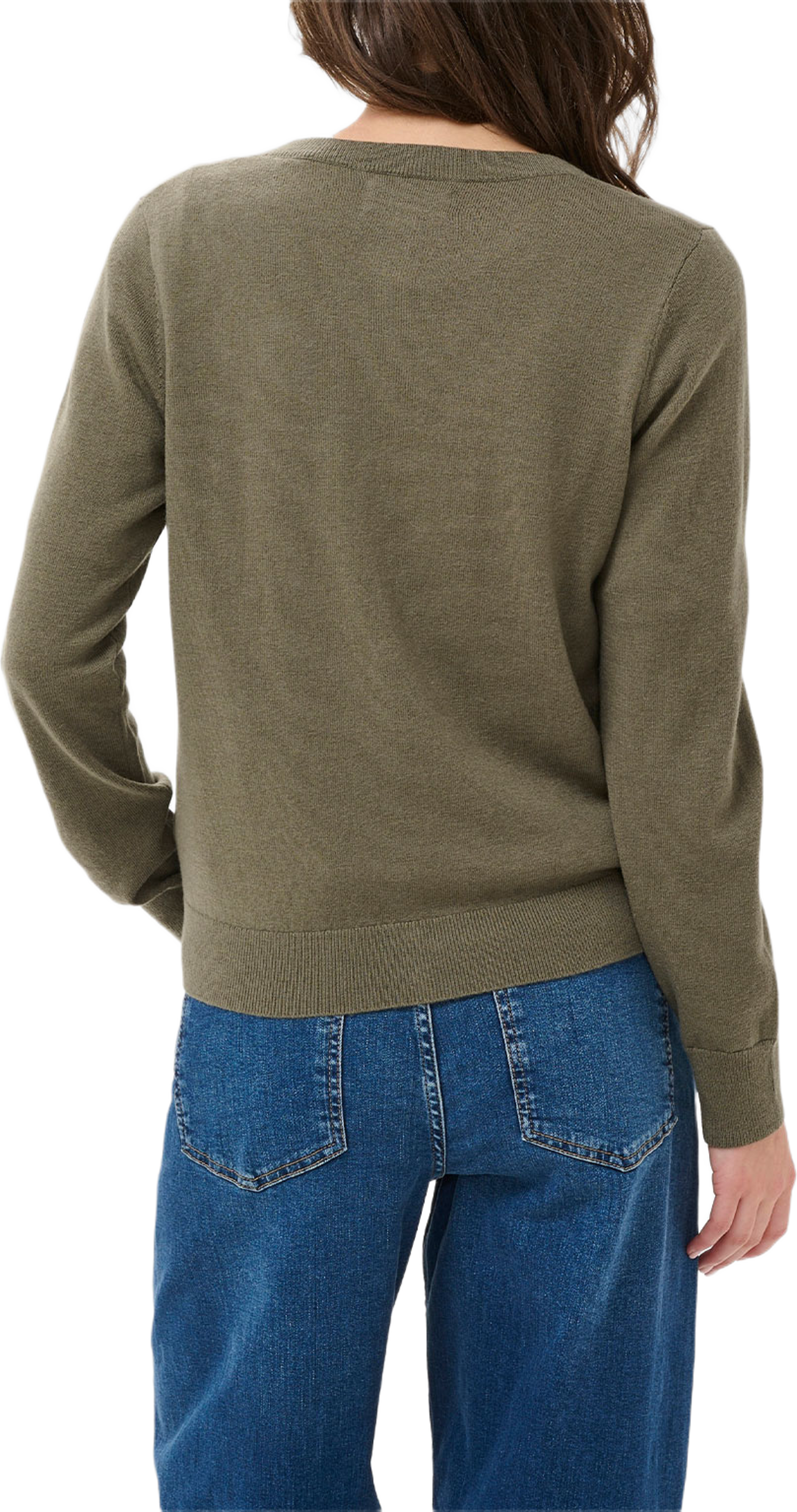 EllahPW Cardigan, från Part Two, i färgen Smokey Olive. Klicka för att öppna bilden i stort format