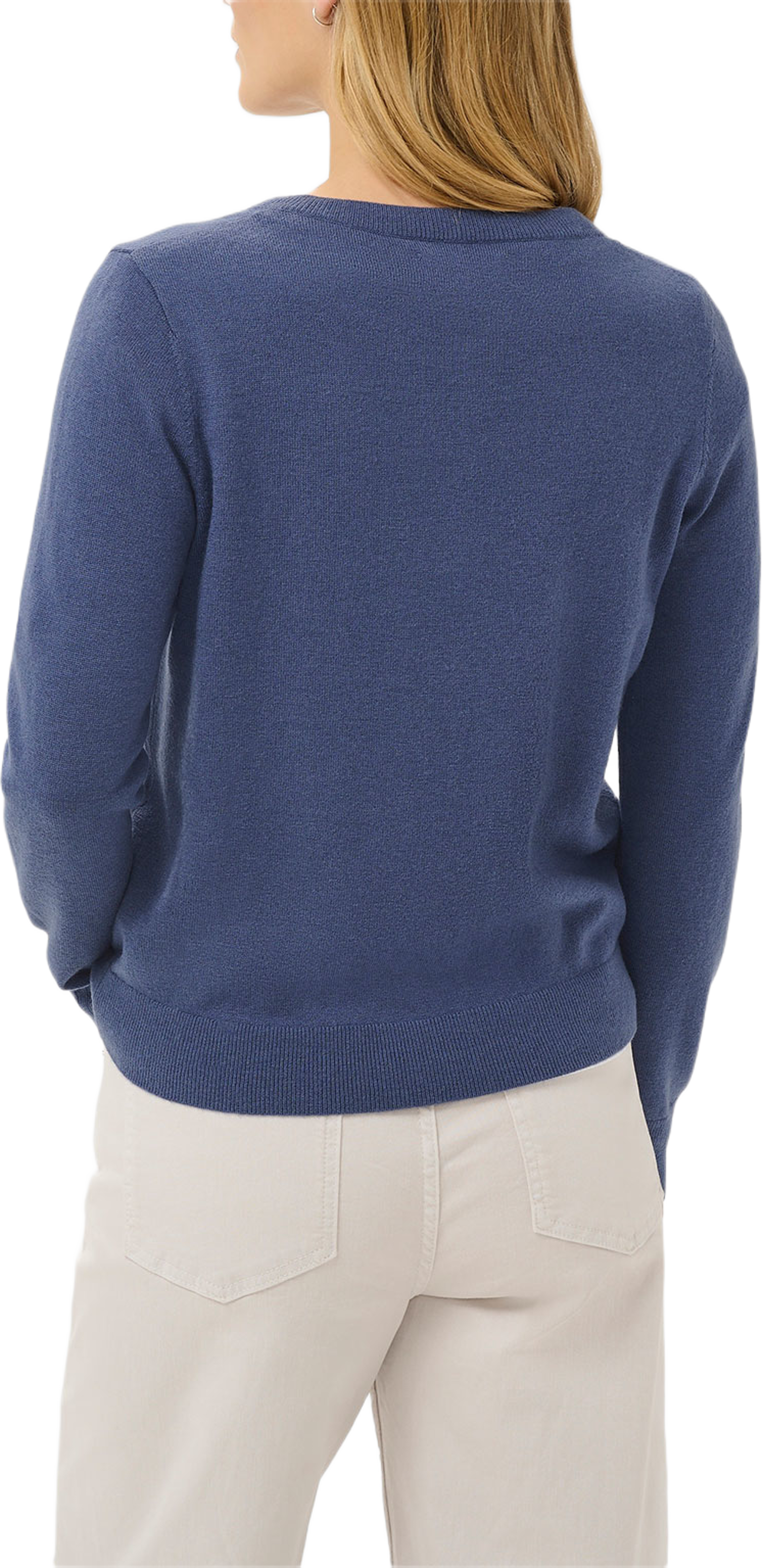 EllahPW Cardigan, från Part Two, i färgen Blue Indigo. Klicka för att öppna bilden i stort format