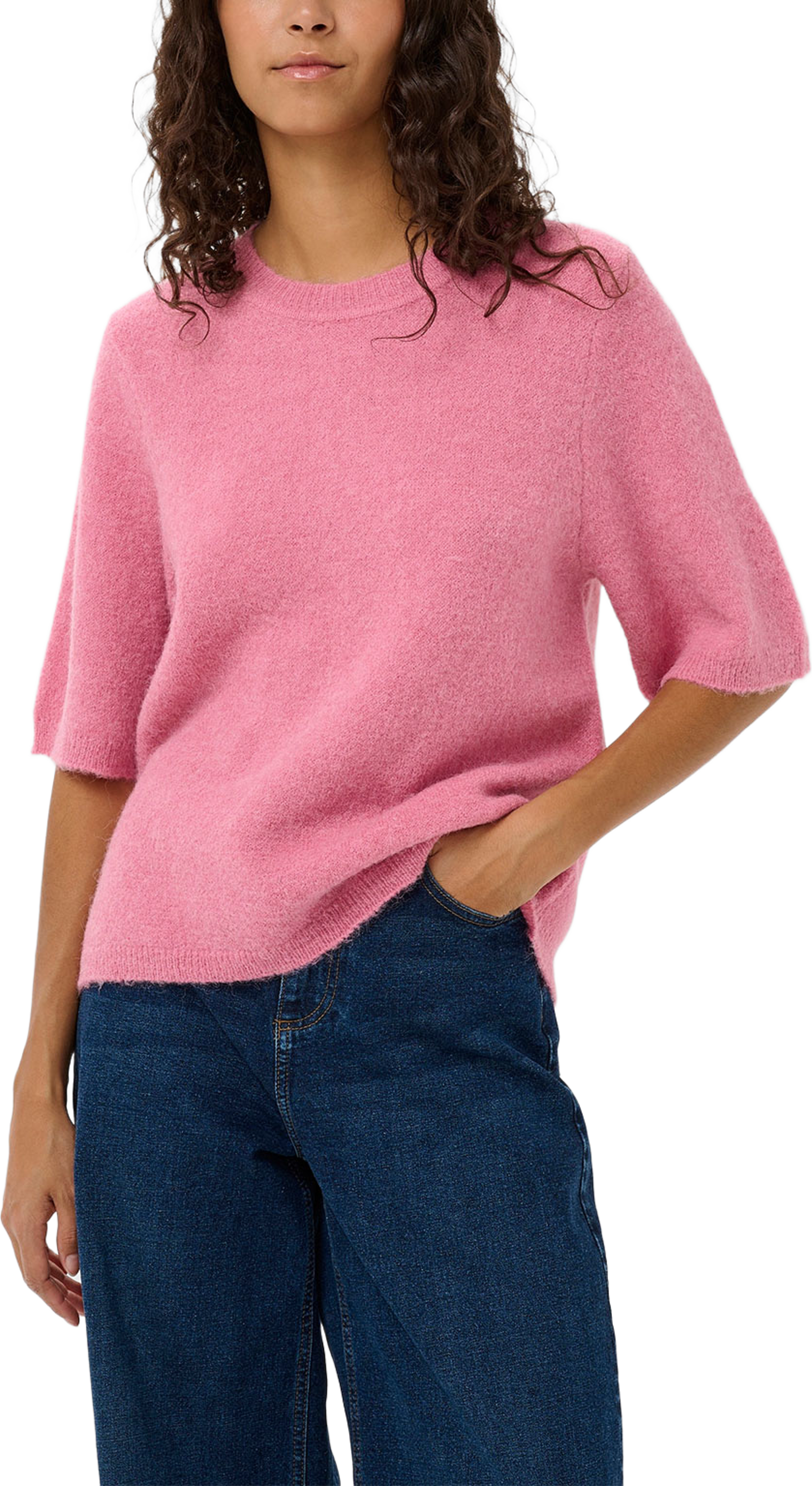 HarrietIW SS Pullover, från Inwear, i färgen Cashmere Rose. Klicka för att öppna bilden i stort format