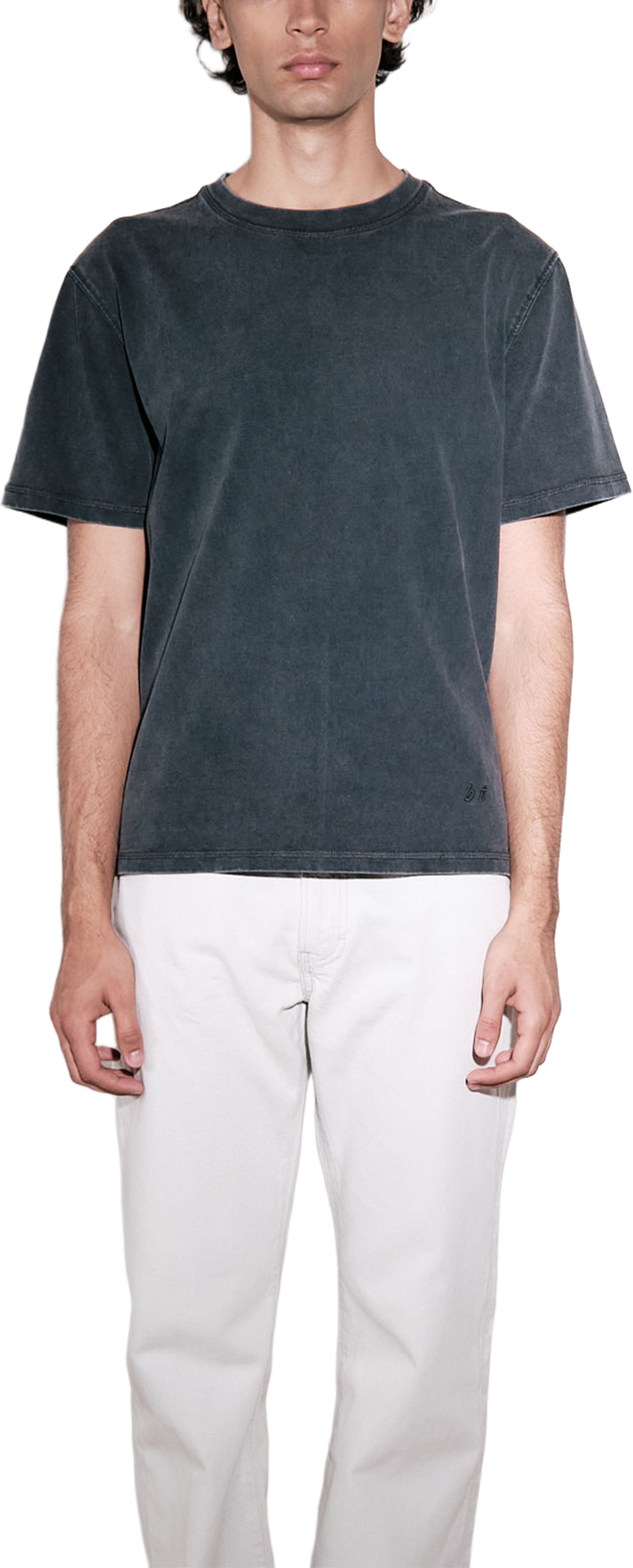 bt' T-Shirt, från Brixtol Textiles, i färgen Washed Black. Klicka för att öppna bilden i stort format