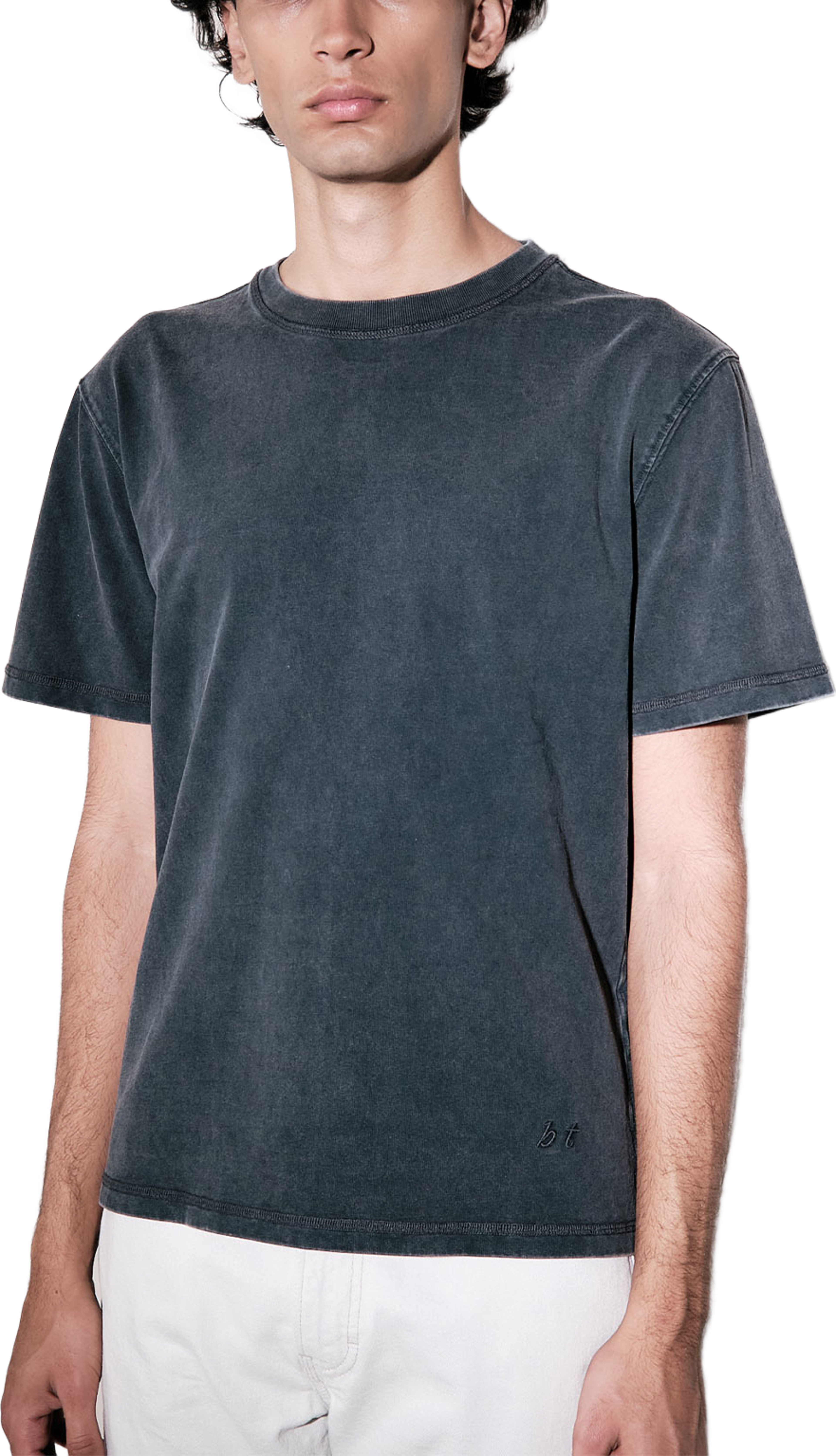 bt' T-Shirt, från Brixtol Textiles, i färgen Washed Black. Klicka för att öppna bilden i stort format