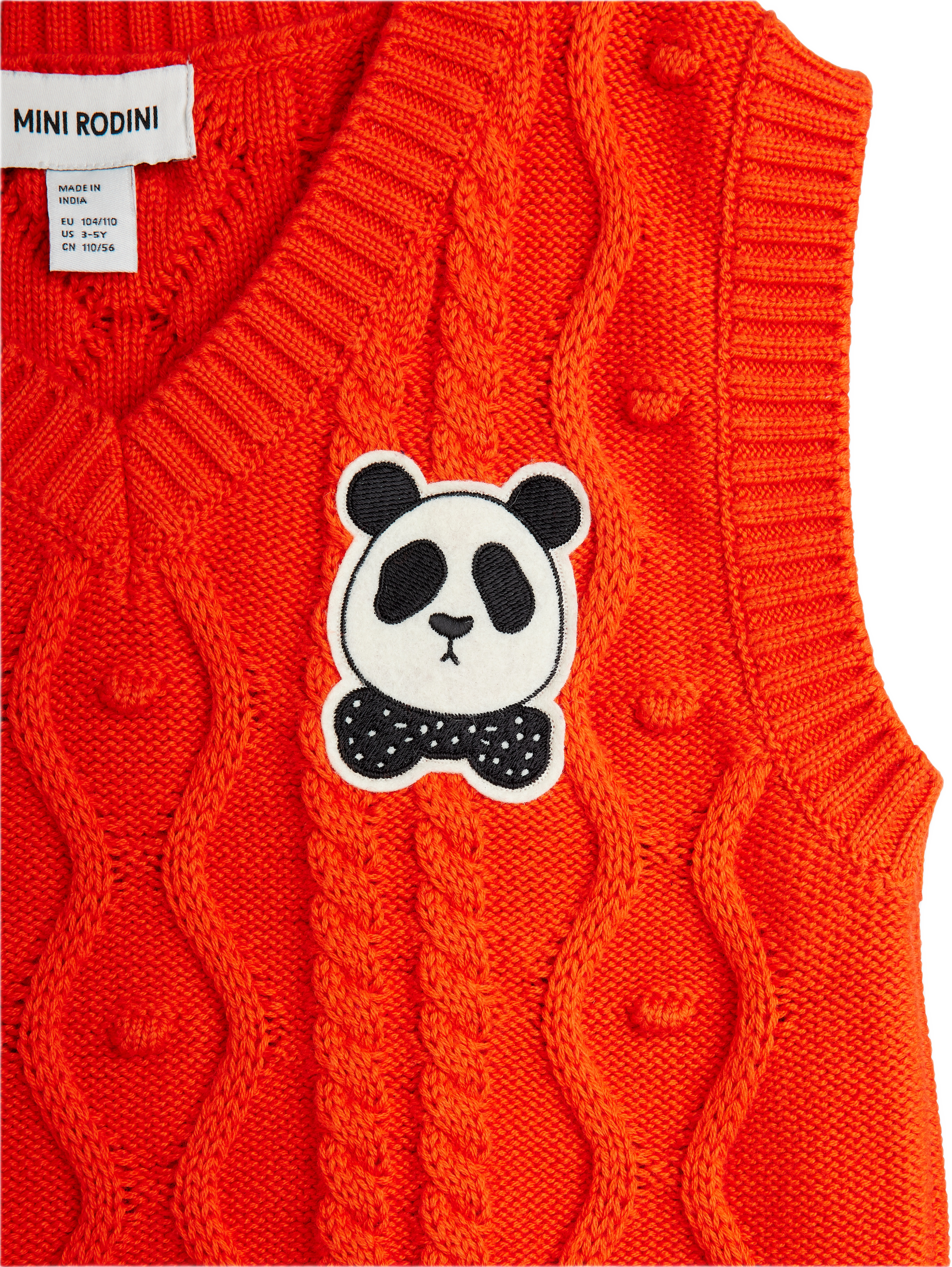 Panda Kabelstickad Slipover