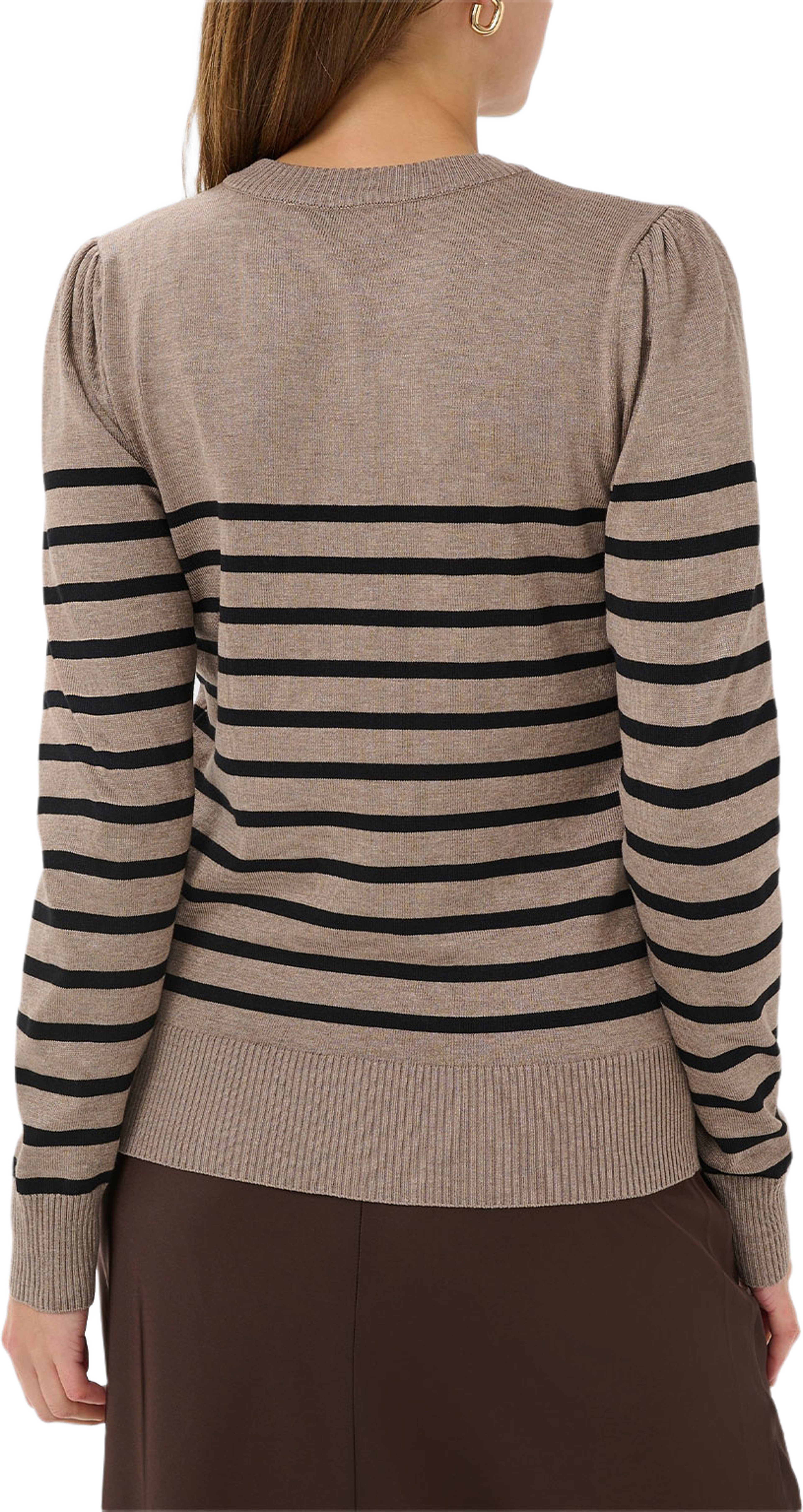 MilaSZ Striped Pullover, från Saint Tropez, i färgen Atmos Black Stripe. Klicka för att öppna bilden i stort format