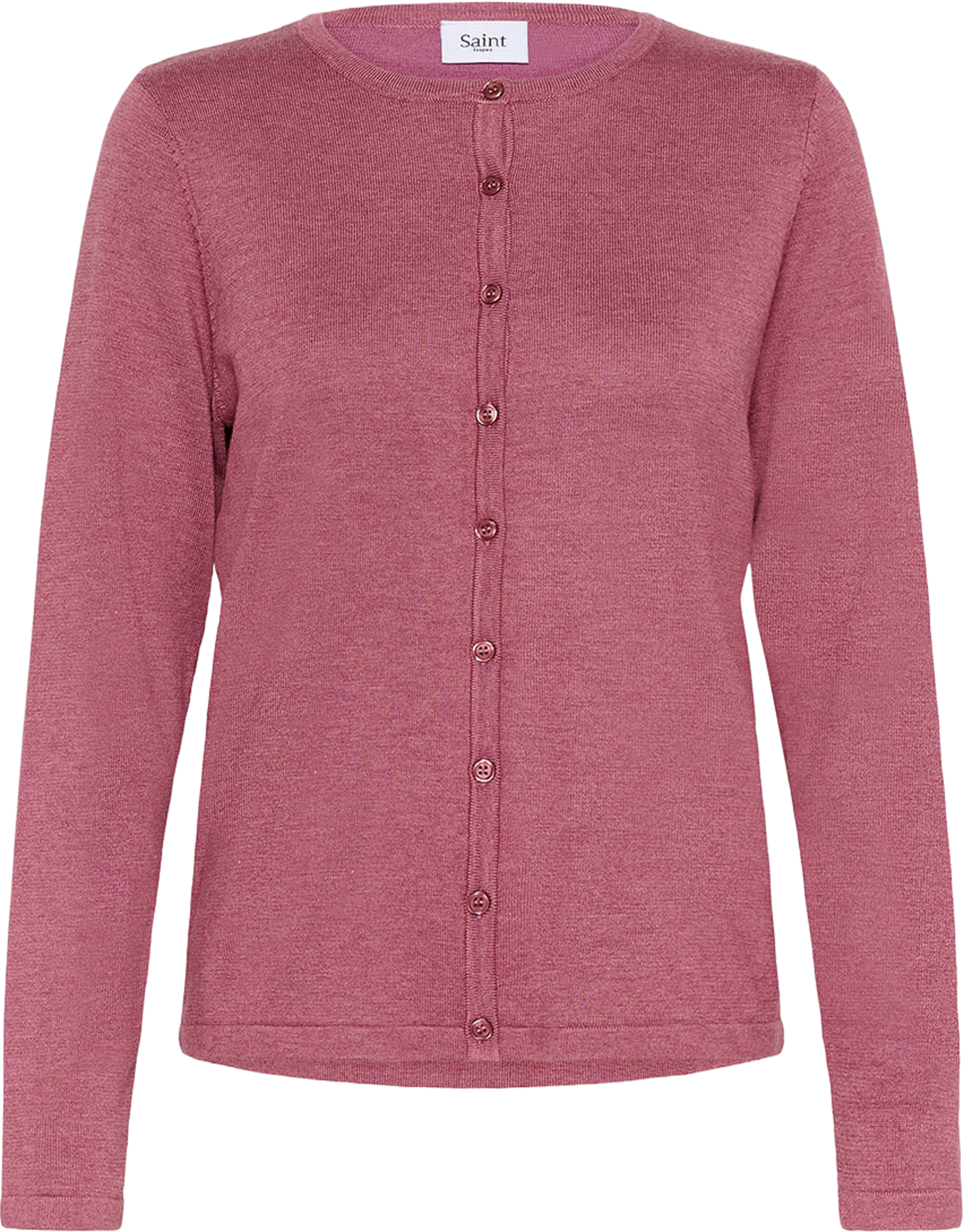 MilaSZ Cardigan, från Saint Tropez, i färgen Red Violet Melange.