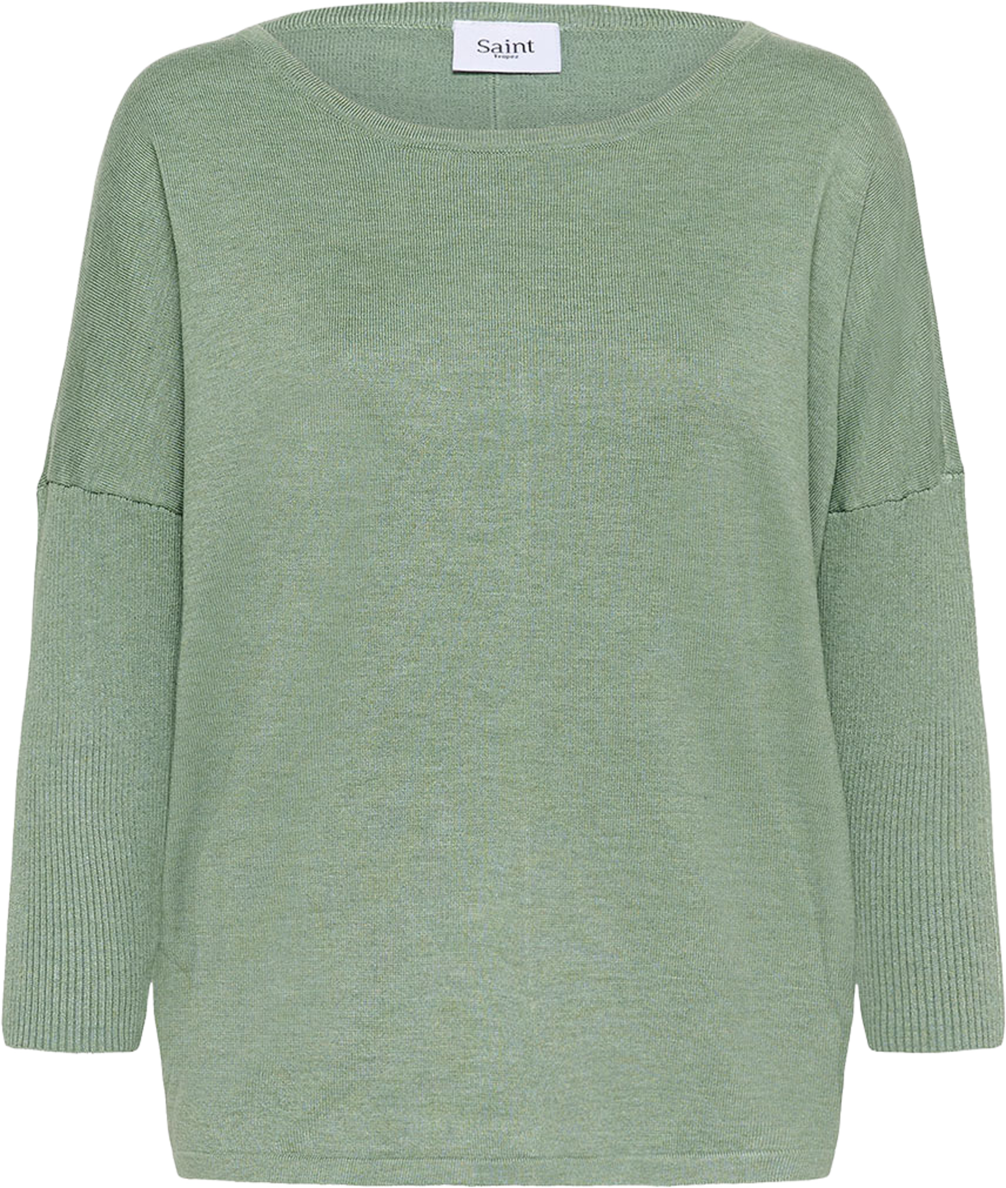 MilaSZ Pullover, från Saint Tropez, i färgen Green Bay Melange.