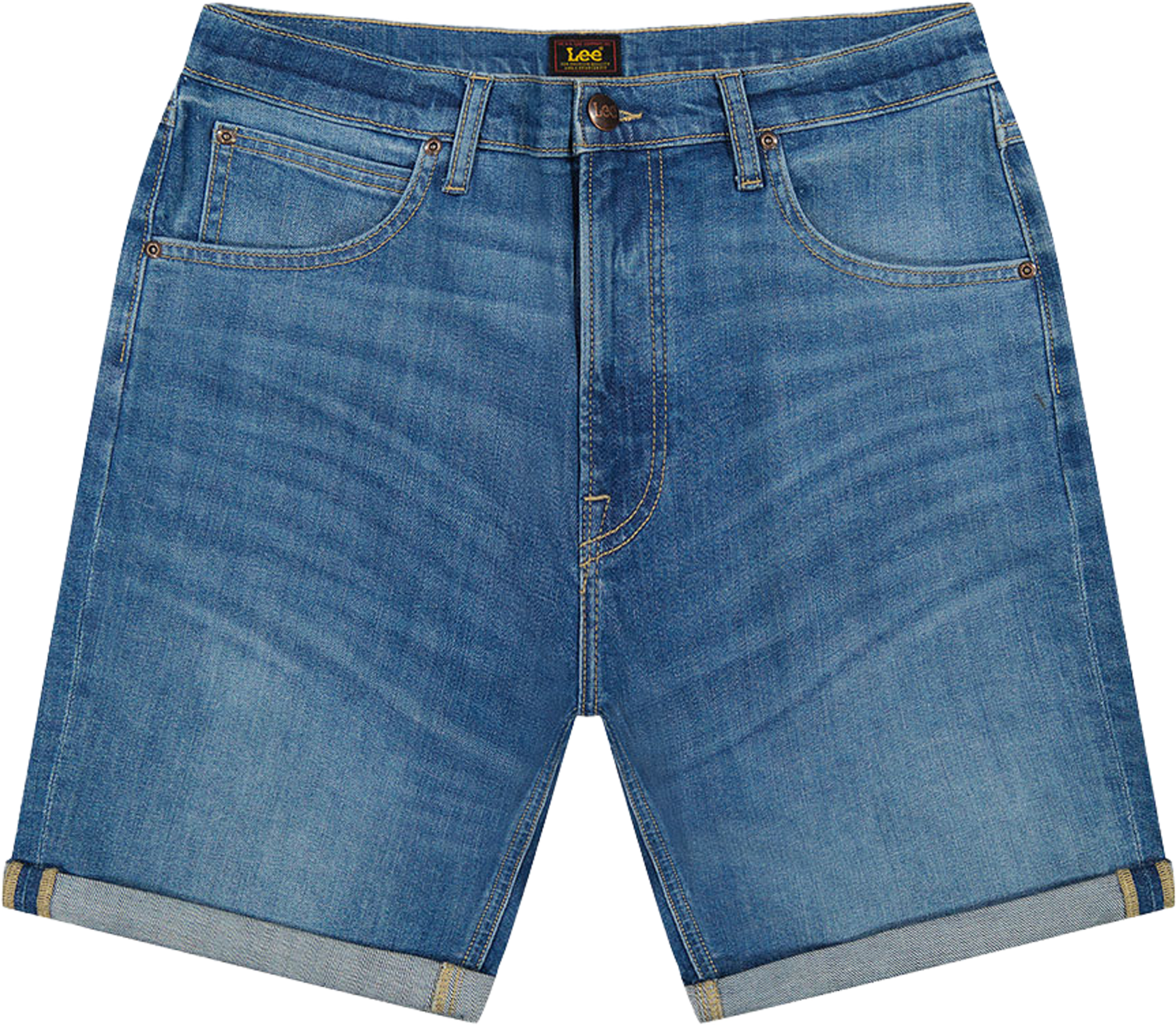 5 Pocket Short, från Lee, i färgen Bud. Klicka för att öppna bilden i stort format