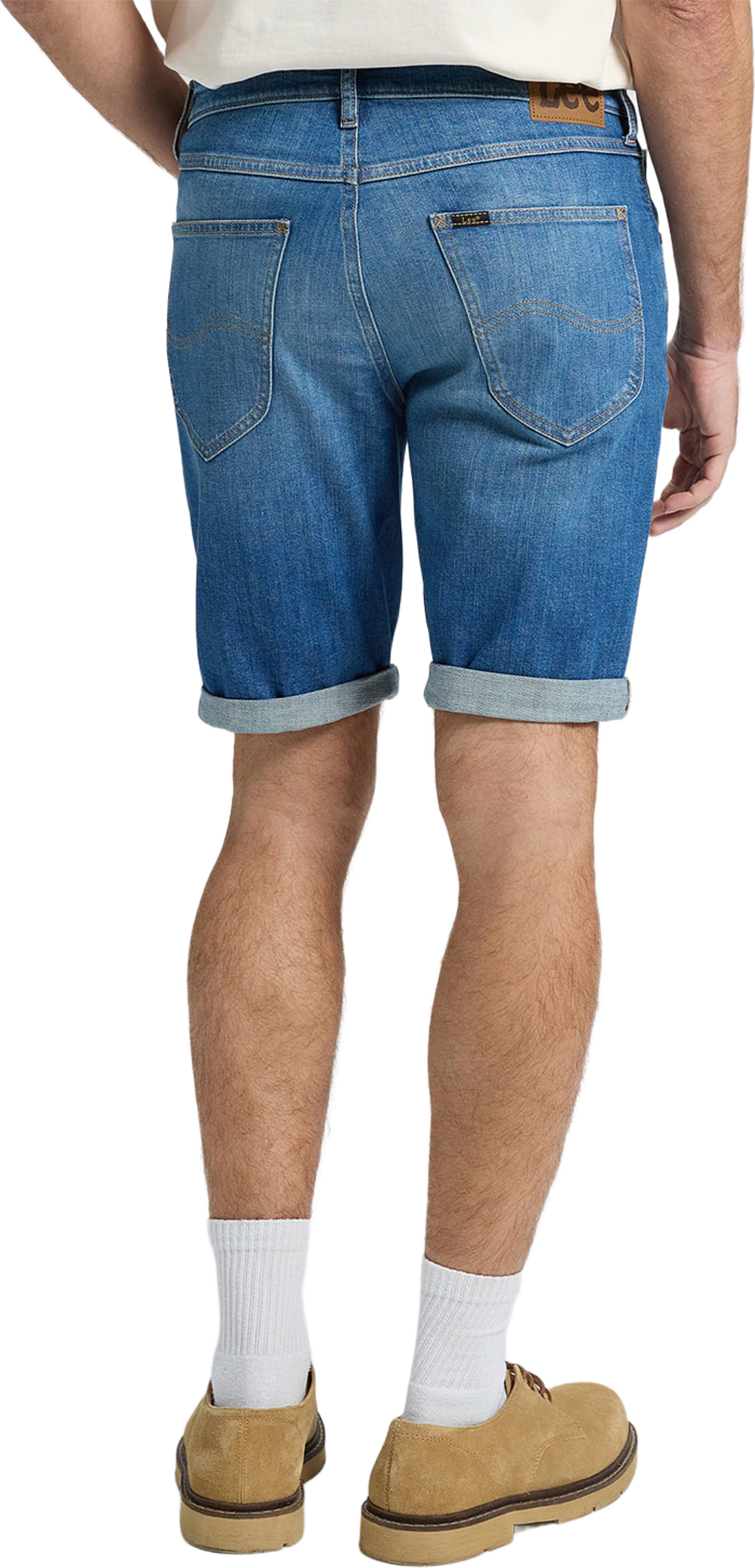 5 Pocket Short, från Lee, i färgen Bud. Klicka för att öppna bilden i stort format