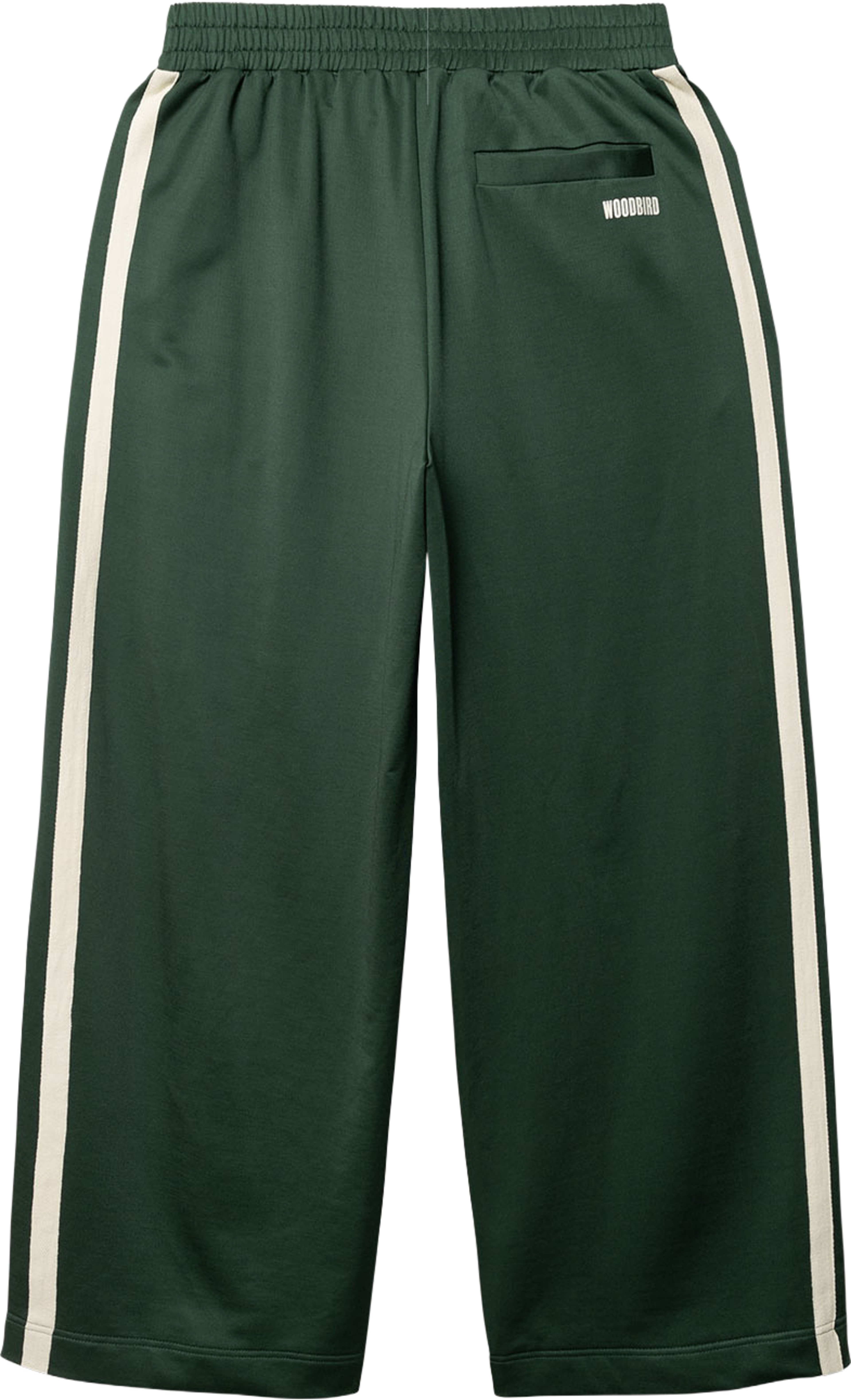 Chang Track Pants, från Woodbird, i färgen Pine Green. Klicka för att öppna bilden i stort format