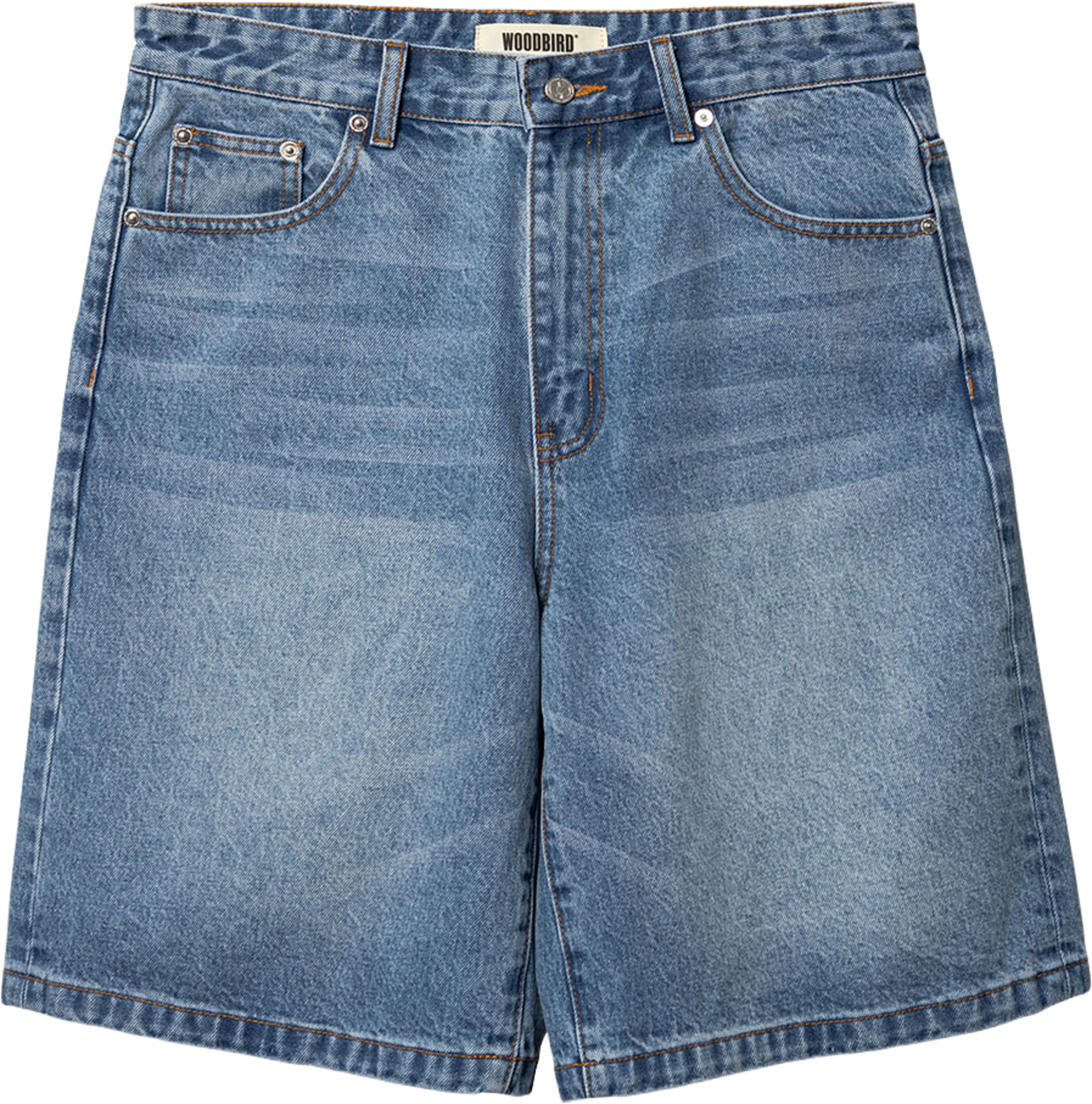 Rami Orig Shorts, från Woodbird, i färgen Blue Washed. Klicka för att öppna bilden i stort format