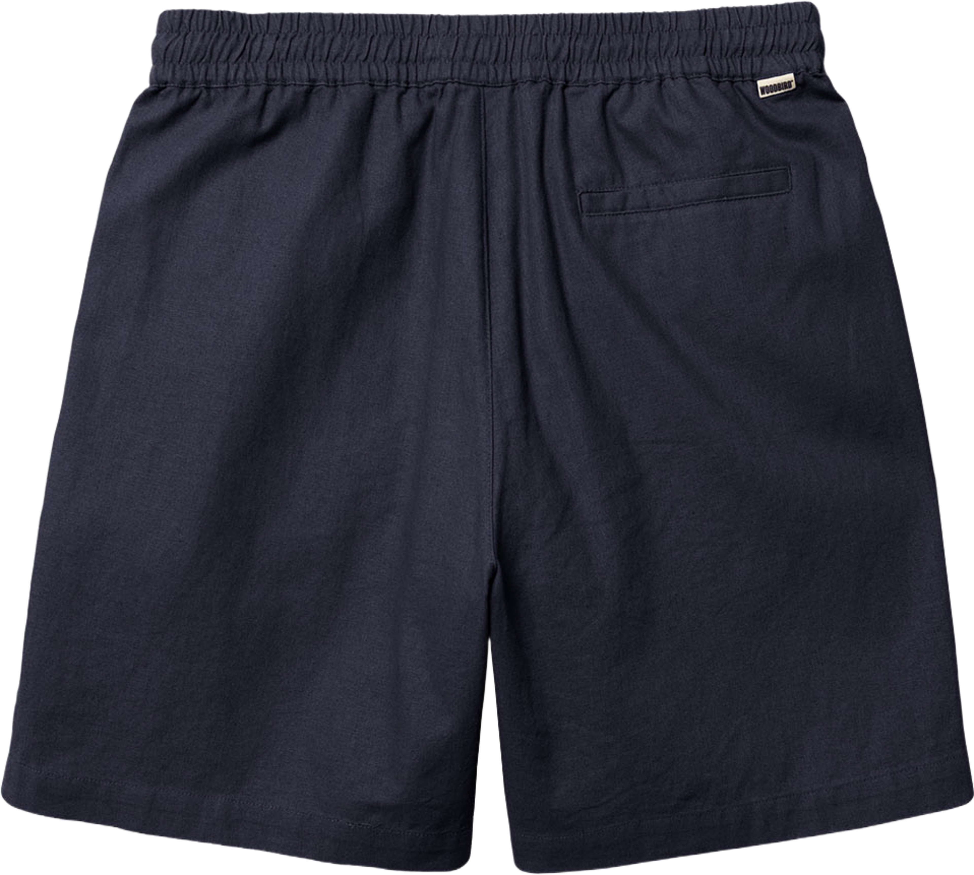 Bommy Linen Shorts, från Woodbird, i färgen Navy. Klicka för att öppna bilden i stort format