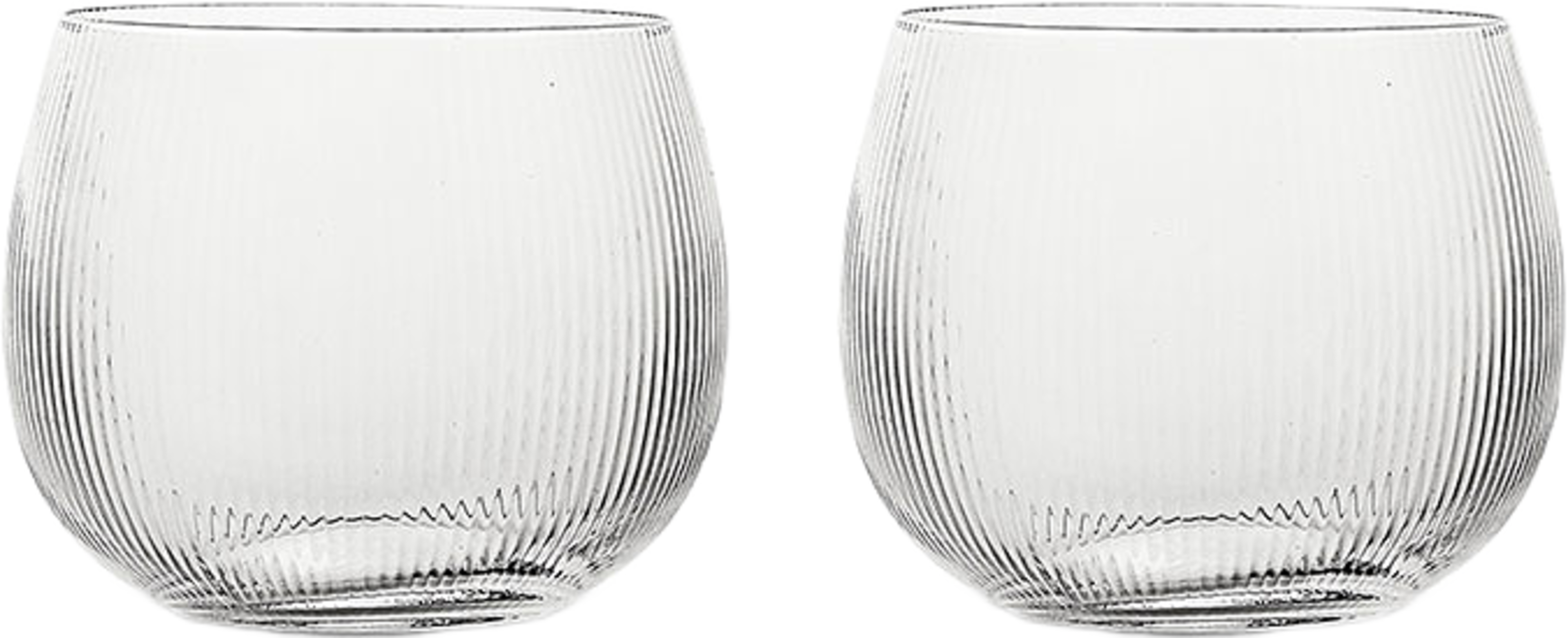 Blanka vattenglas, 2-pack, från Sagaform, i färgen Klar. Klicka för att öppna bilden i stort format