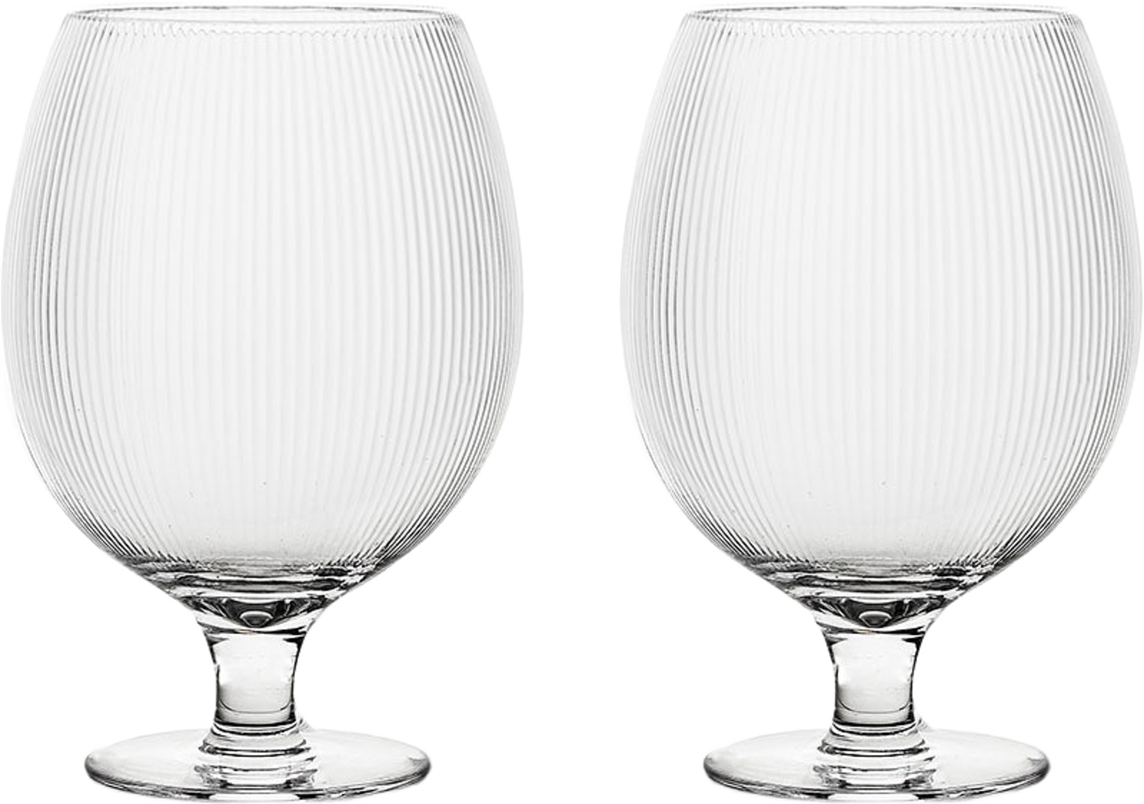 Blanka ölglas, 2-pack, från Sagaform, i färgen Klar. Klicka för att öppna bilden i stort format
