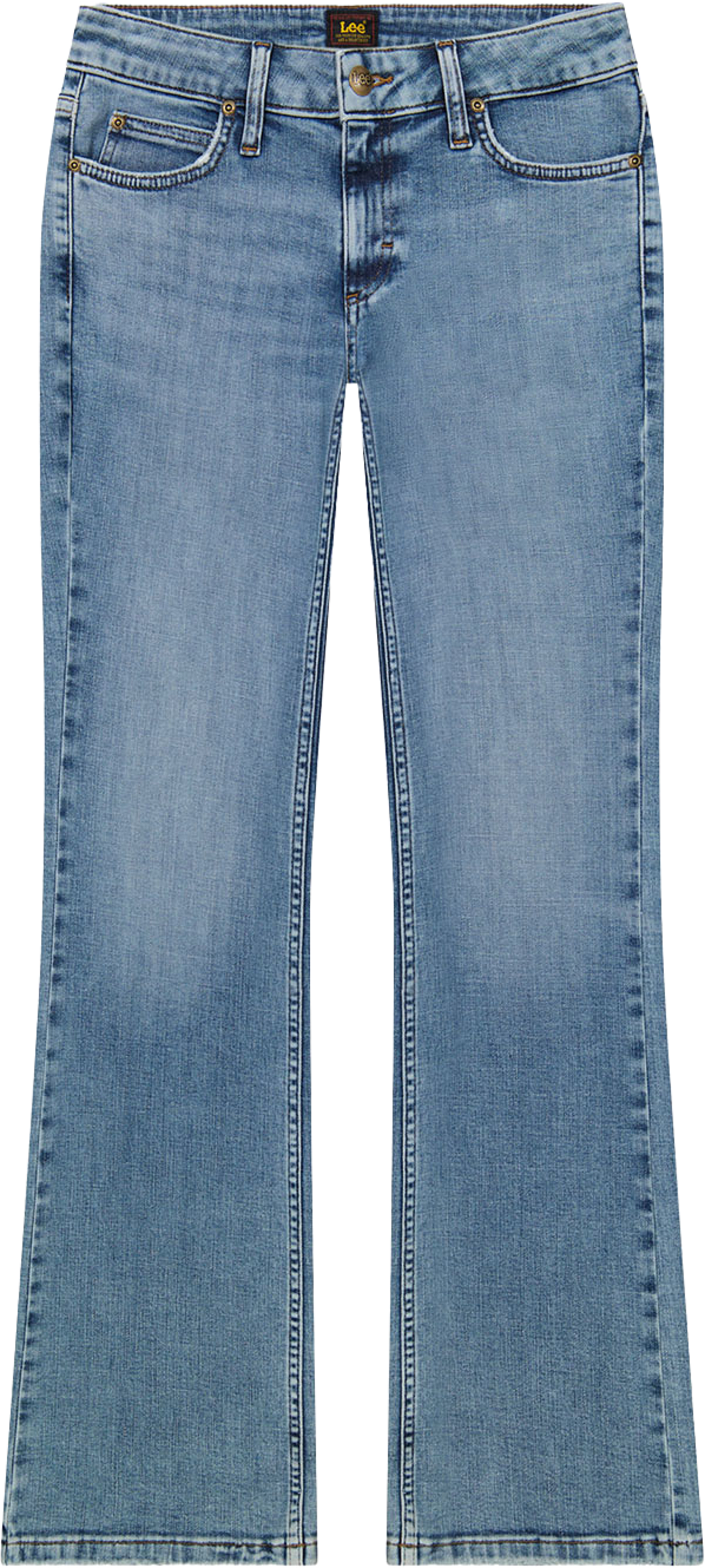 Flap Pocket Jessica, från Lee, i färgen Lapis Blue. Klicka för att öppna bilden i stort format