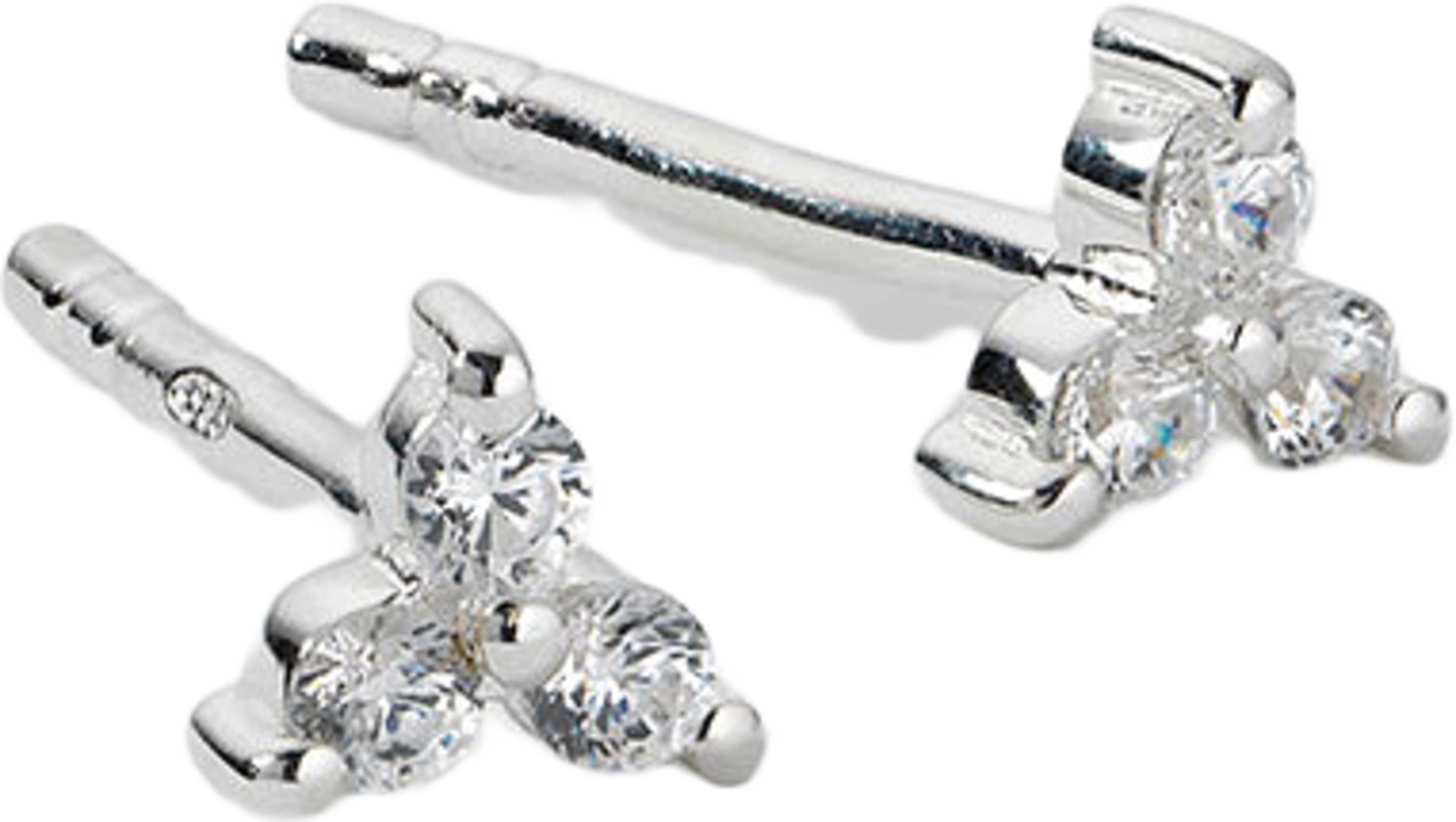 Celestia Triple Stone Studs Silver, från Syster P, i färgen Silver. Klicka för att öppna bilden i stort format