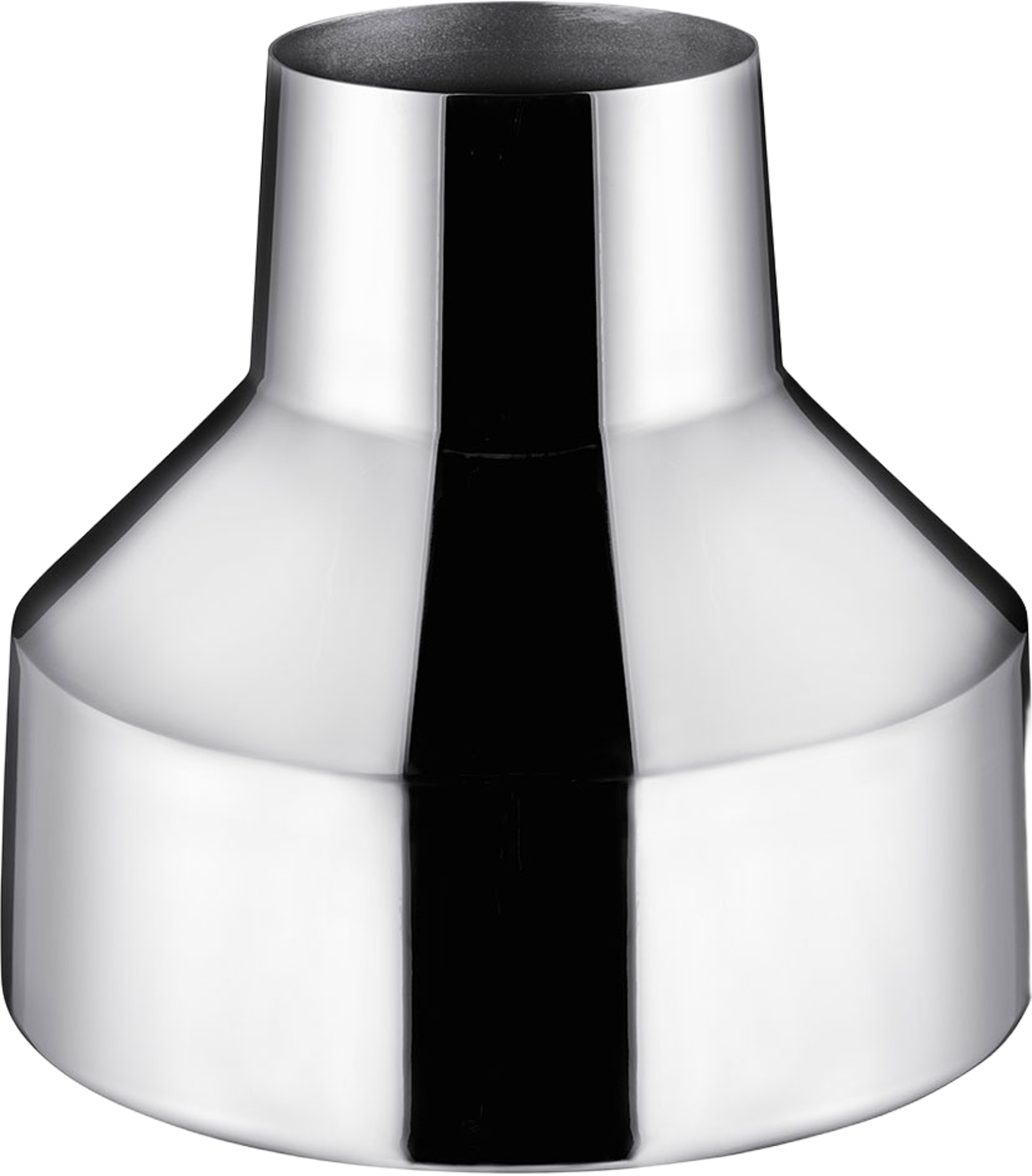 Solare Låg Vas 220X200 mm Stål, från Iittala, i färgen Silver. Klicka för att öppna bilden i stort format