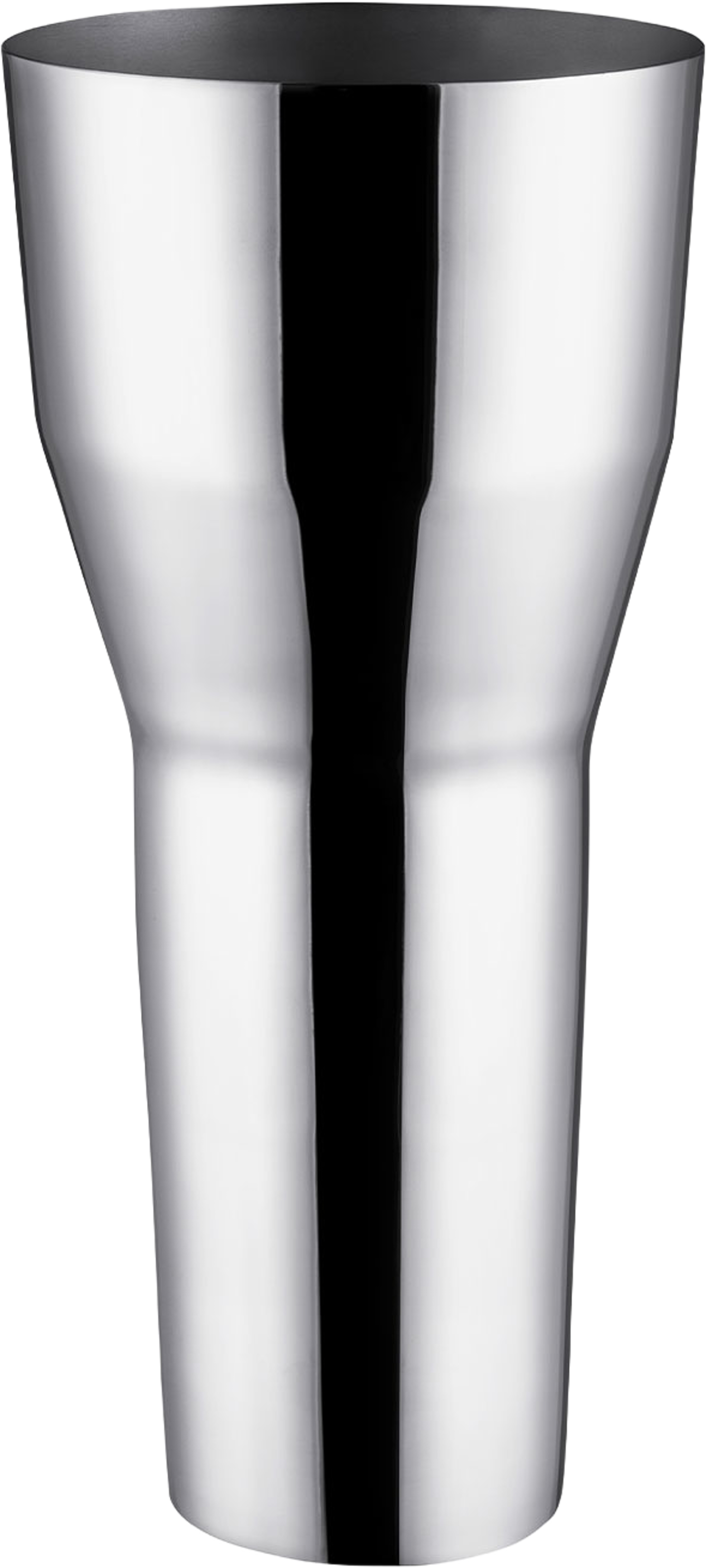 Solare Vase Tall 120X260 mm Stål, från Iittala, i färgen Silver. Klicka för att öppna bilden i stort format