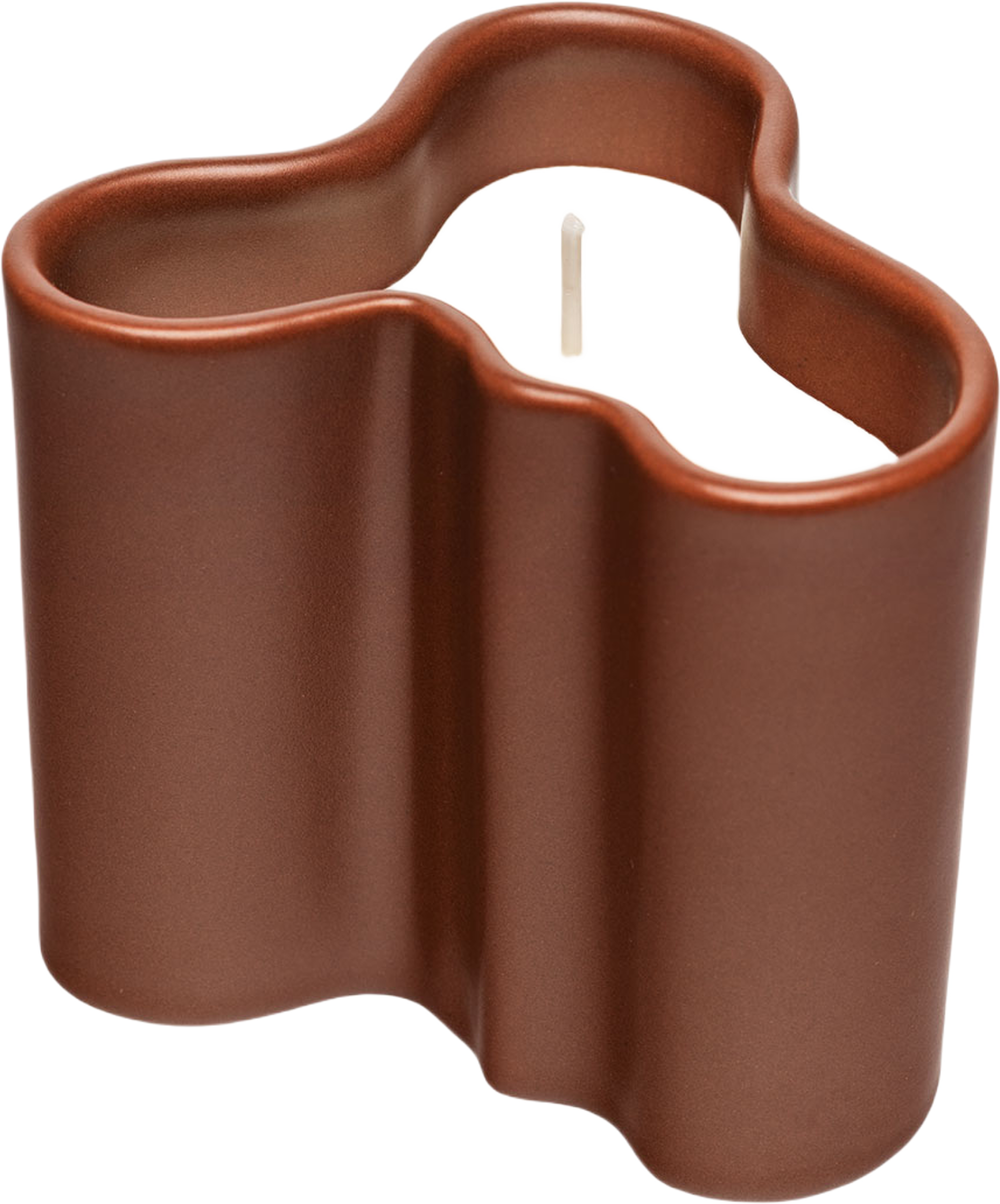 Aalto Doftljus 8cm Sand, från Iittala, i färgen Terracotta. Klicka för att öppna bilden i stort format